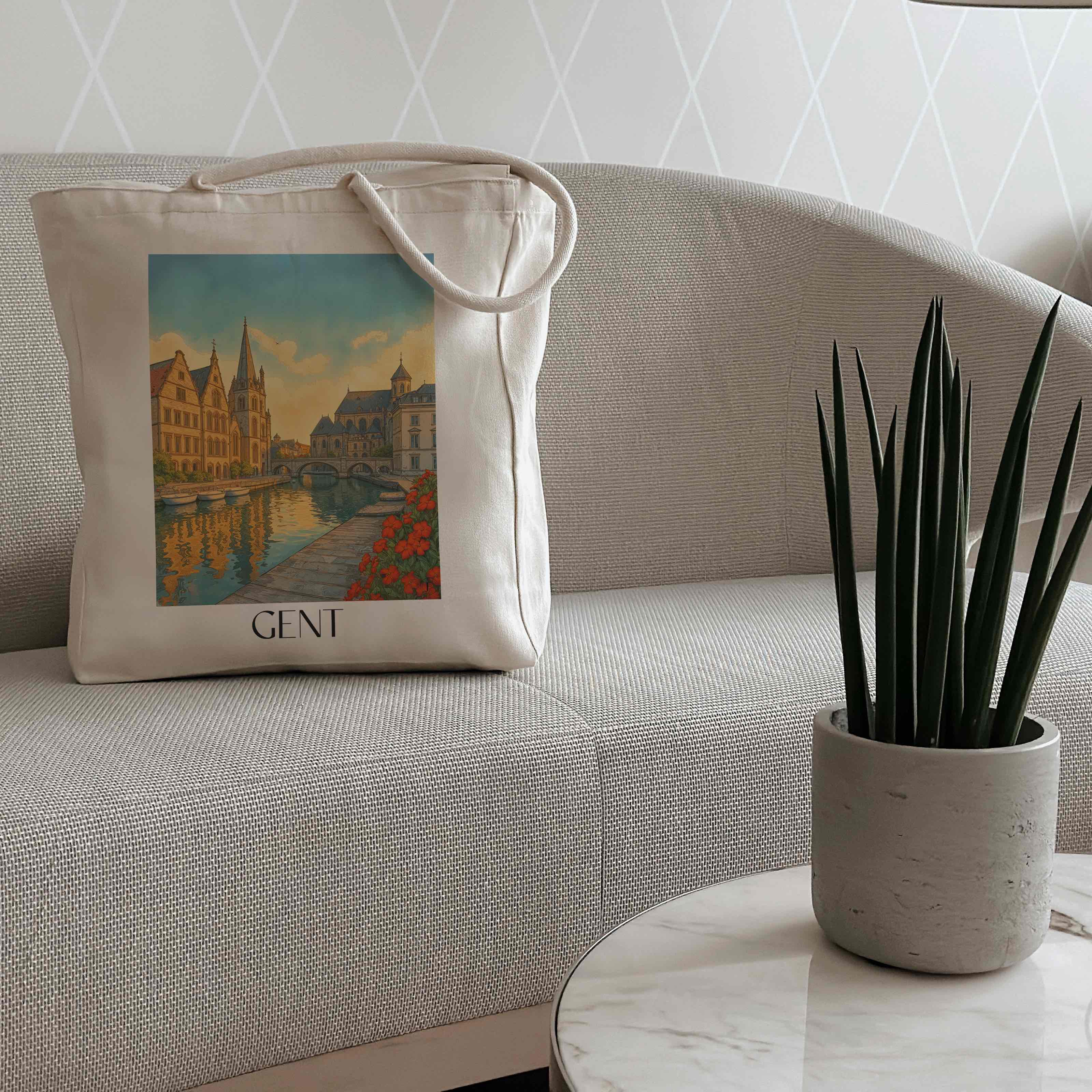 gent-belgien-belgien-einkaufstasche-aquarell