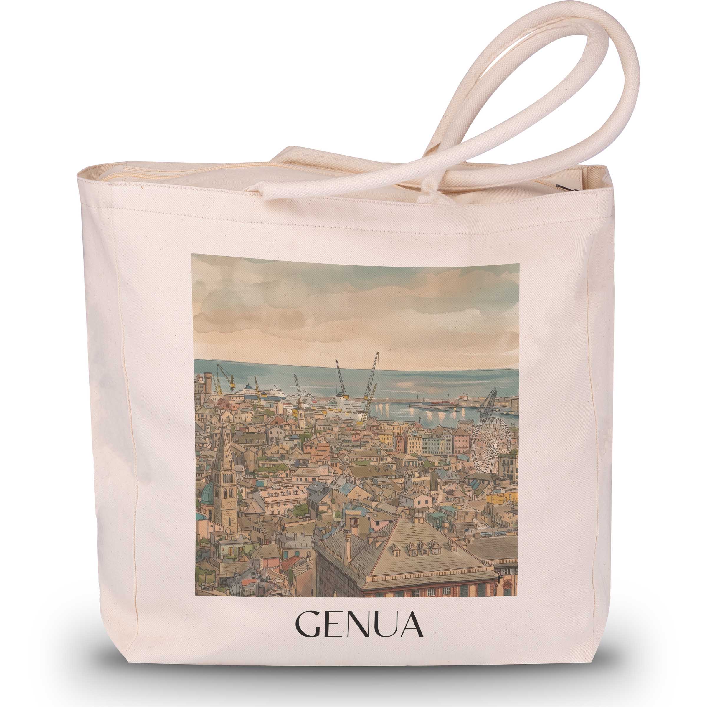 genua-italien-italien-einkaufstasche-aquarell