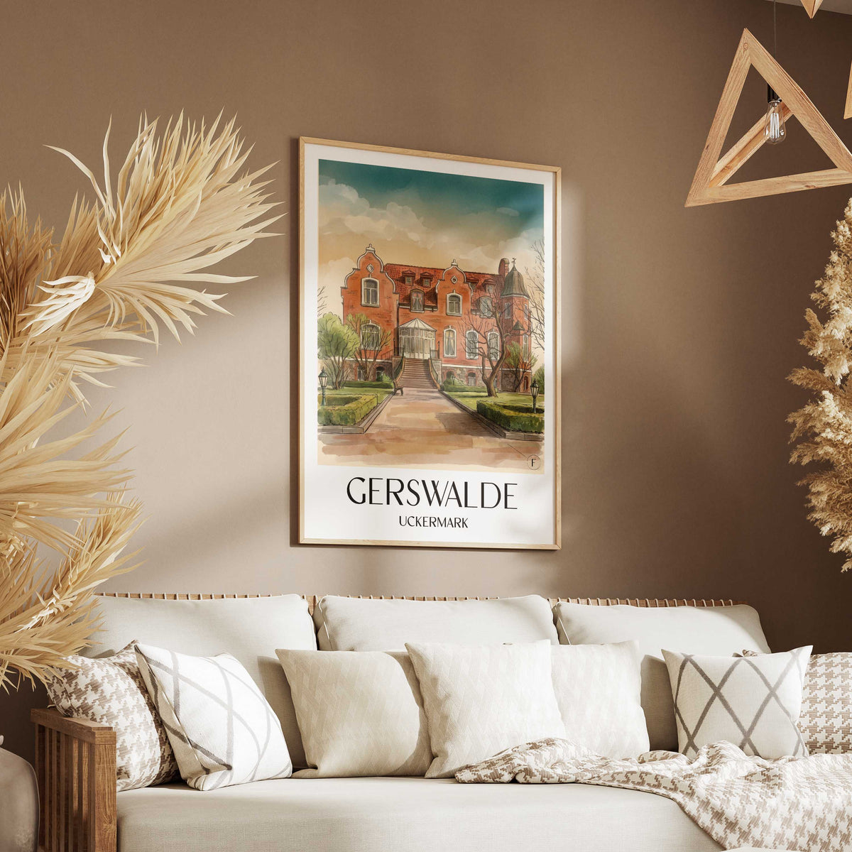 gerswalde-uckermark-deutschland-poster-aquarell