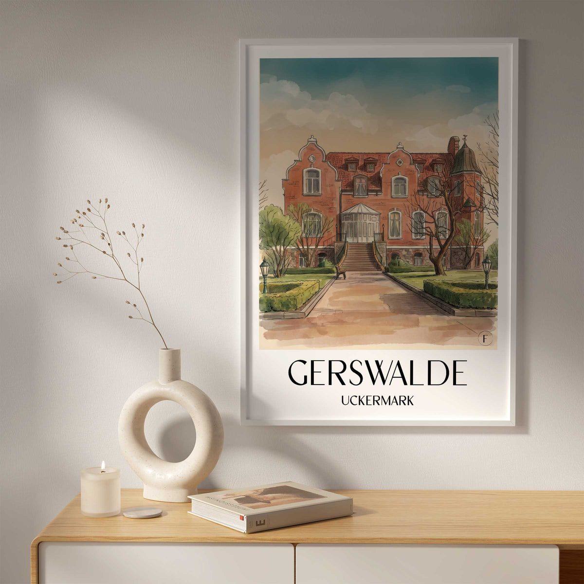 gerswalde-uckermark-deutschland-poster-aquarell