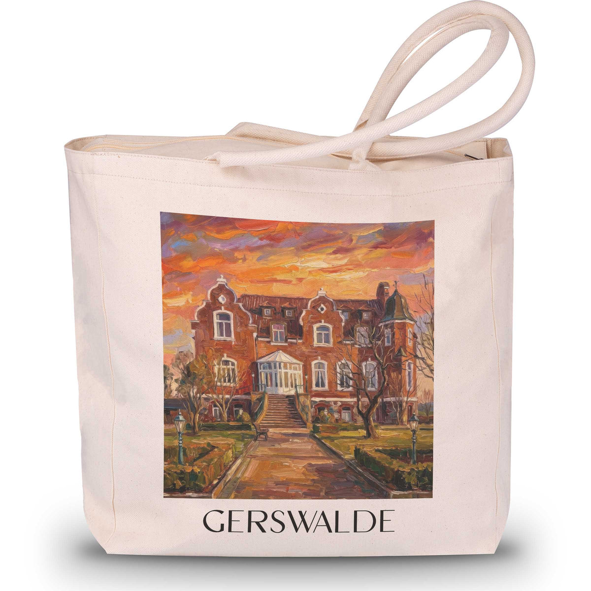 gerswalde-uckermark-deutschland-einkaufstasche-oil-painting-oelgemaelde