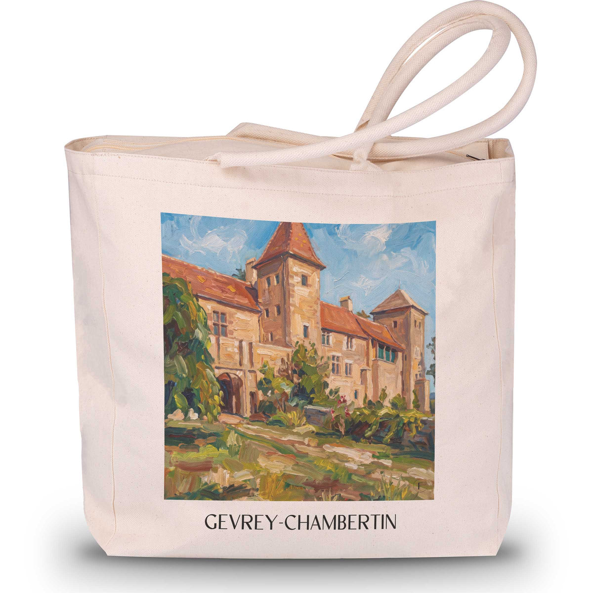 Gevrey-Chambertin Shopping Tasche - Côte de Nuits - Frankreich Tote Bag - Einkaufstasche im Ölgemälde Stil - favplace