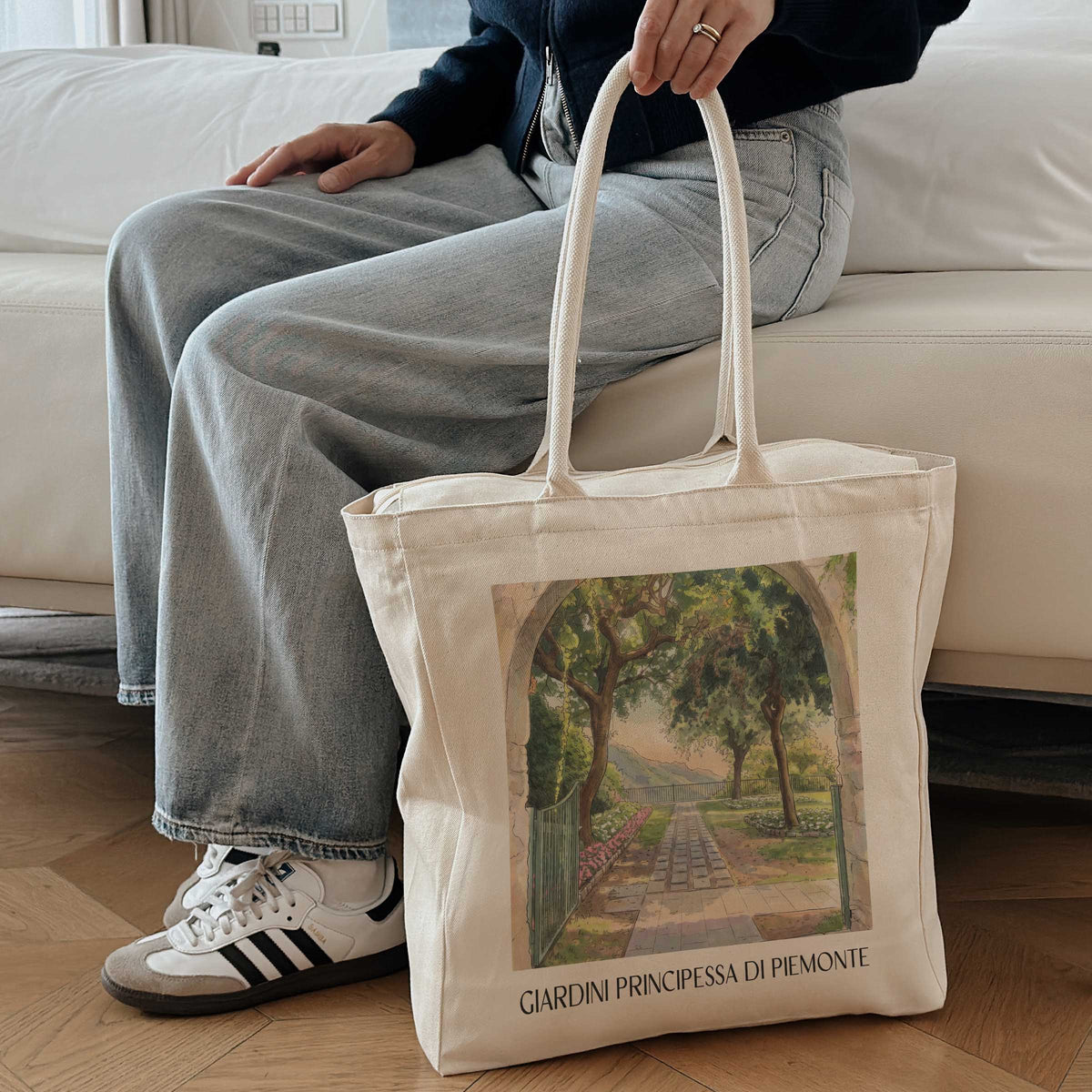 giardini-principessa-di-piemonte-ravello-italien-einkaufstasche-aquarell