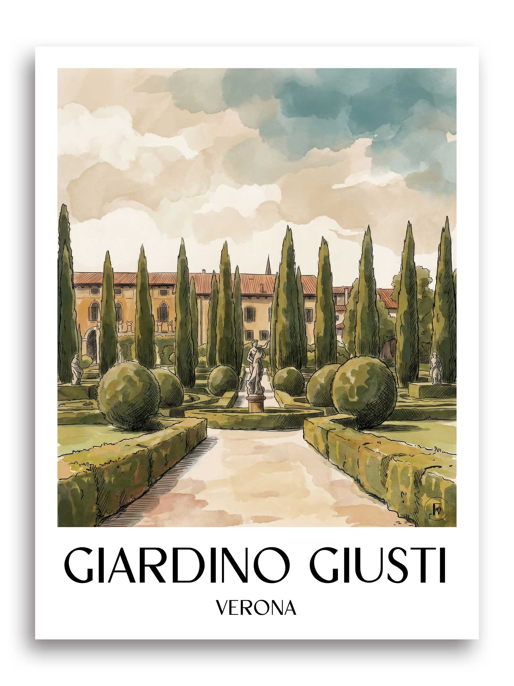 giardino-giusti-verona-italien-poster-aquarell