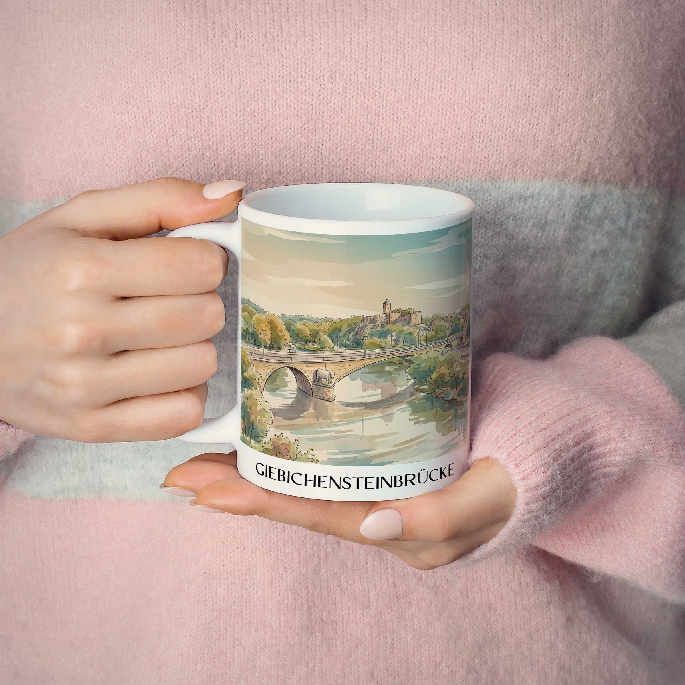 giebichensteinbrücke-halle-deutschland-kaffeebecher-aquarell