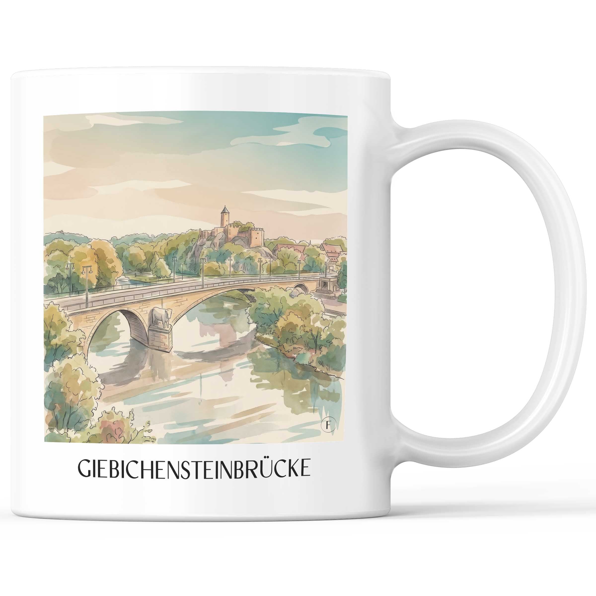 giebichensteinbrücke-halle-deutschland-kaffeebecher-aquarell