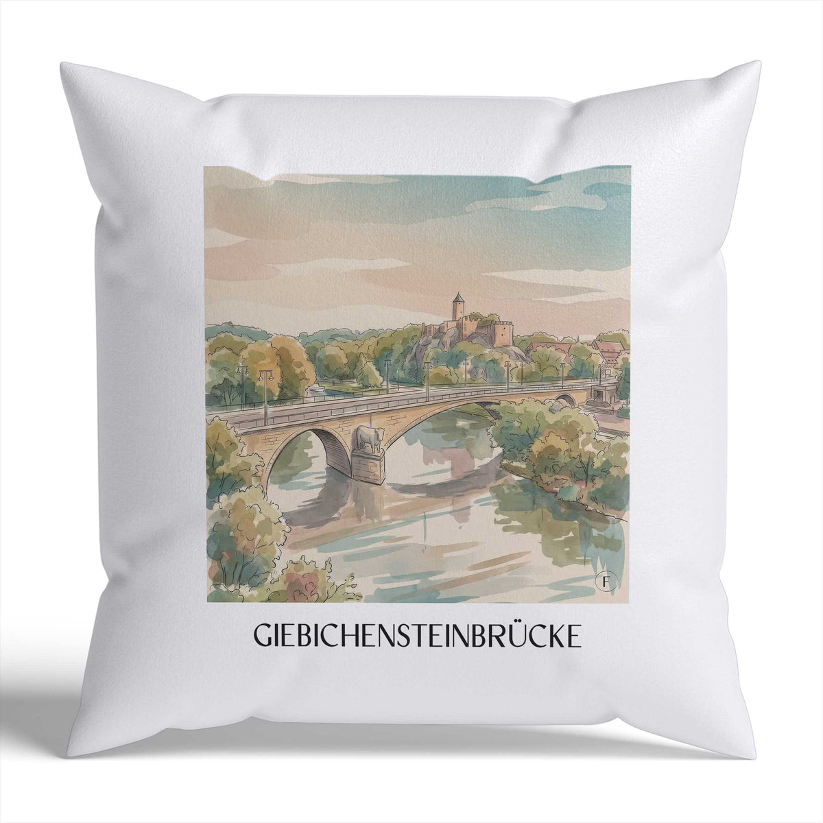 giebichensteinbrücke-halle-deutschland-kissenbezug-aquarell