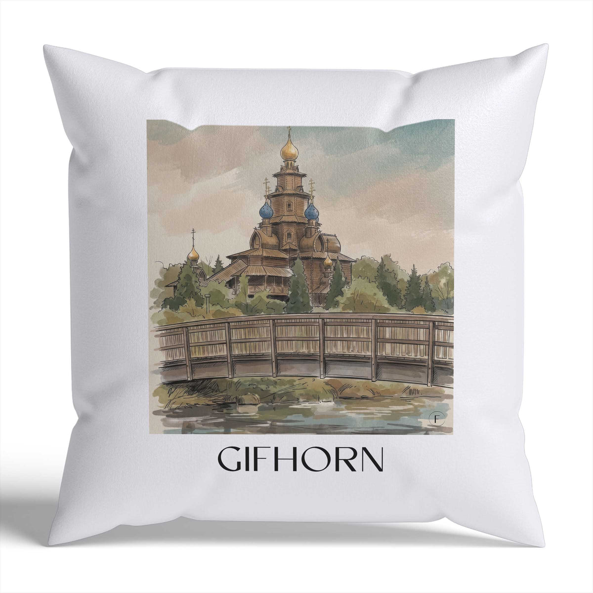 gifhorn-niedersachsen-deutschland-kissenbezug-aquarell