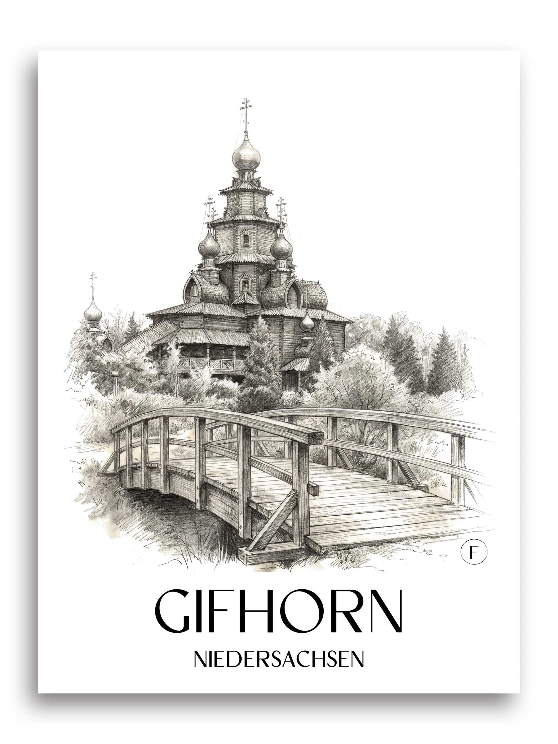 gifhorn-niedersachsen-deutschland-poster-bleistift-zeichnung-drawing