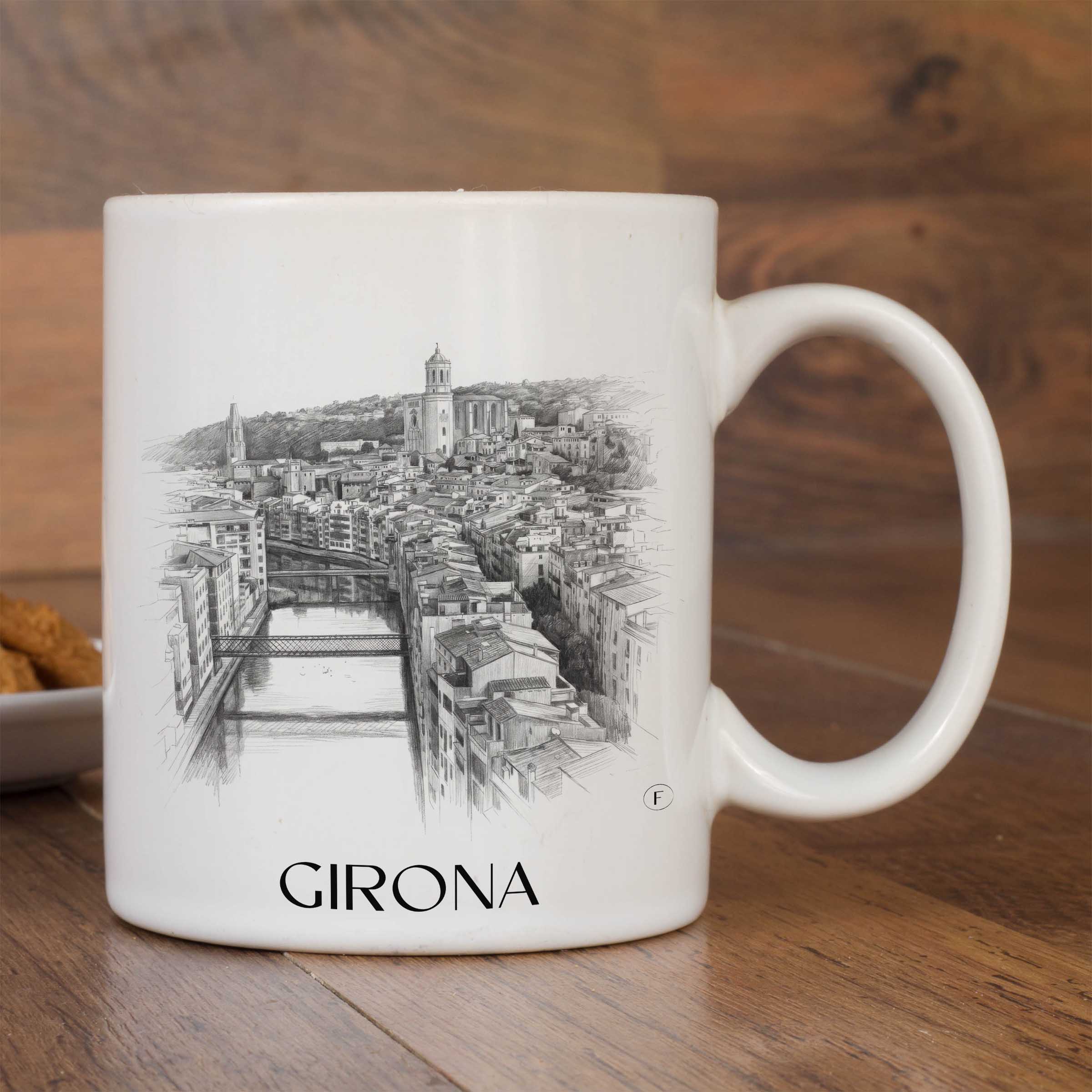 girona-spanien-spanien-kaffeebecher-bleistift-zeichnung-drawing
