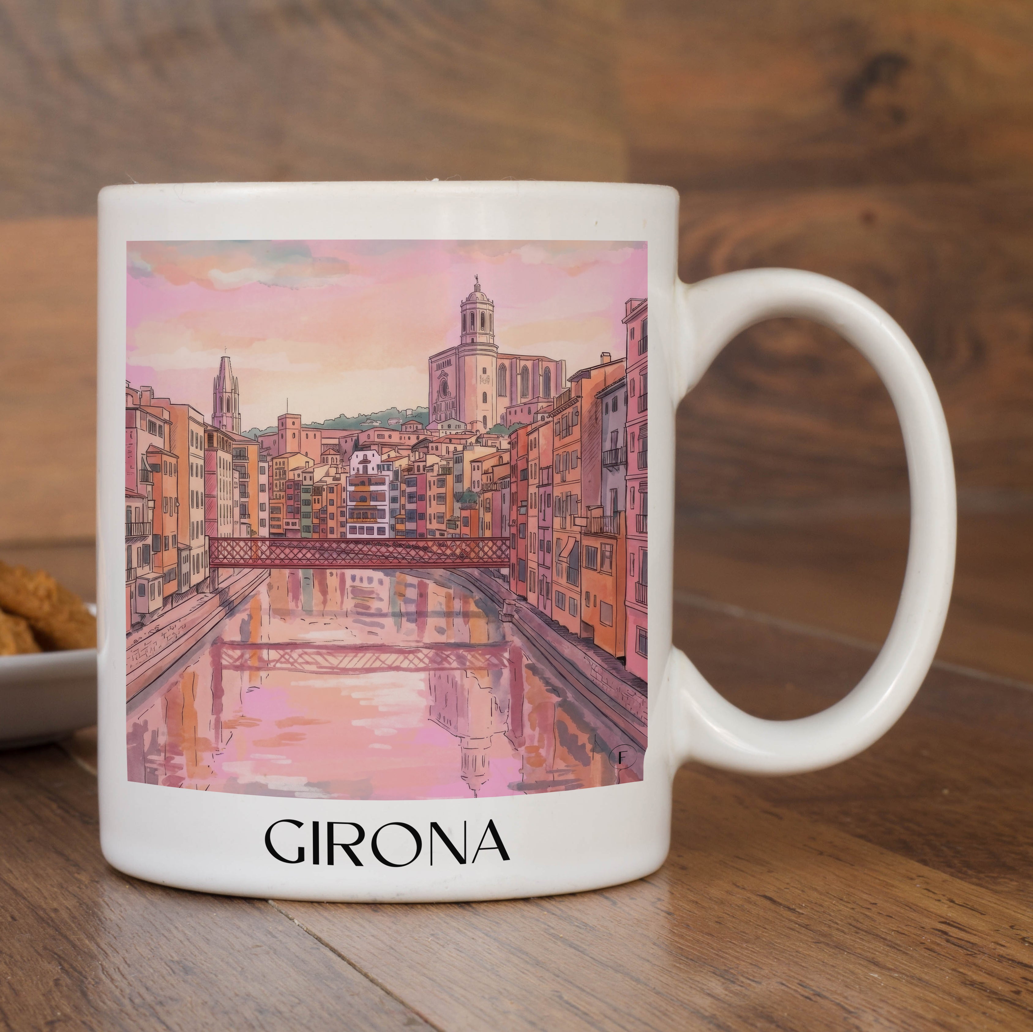 girona-spanien-spanien-und-spanien-kaffeebecher-aquarell-pink-rosa