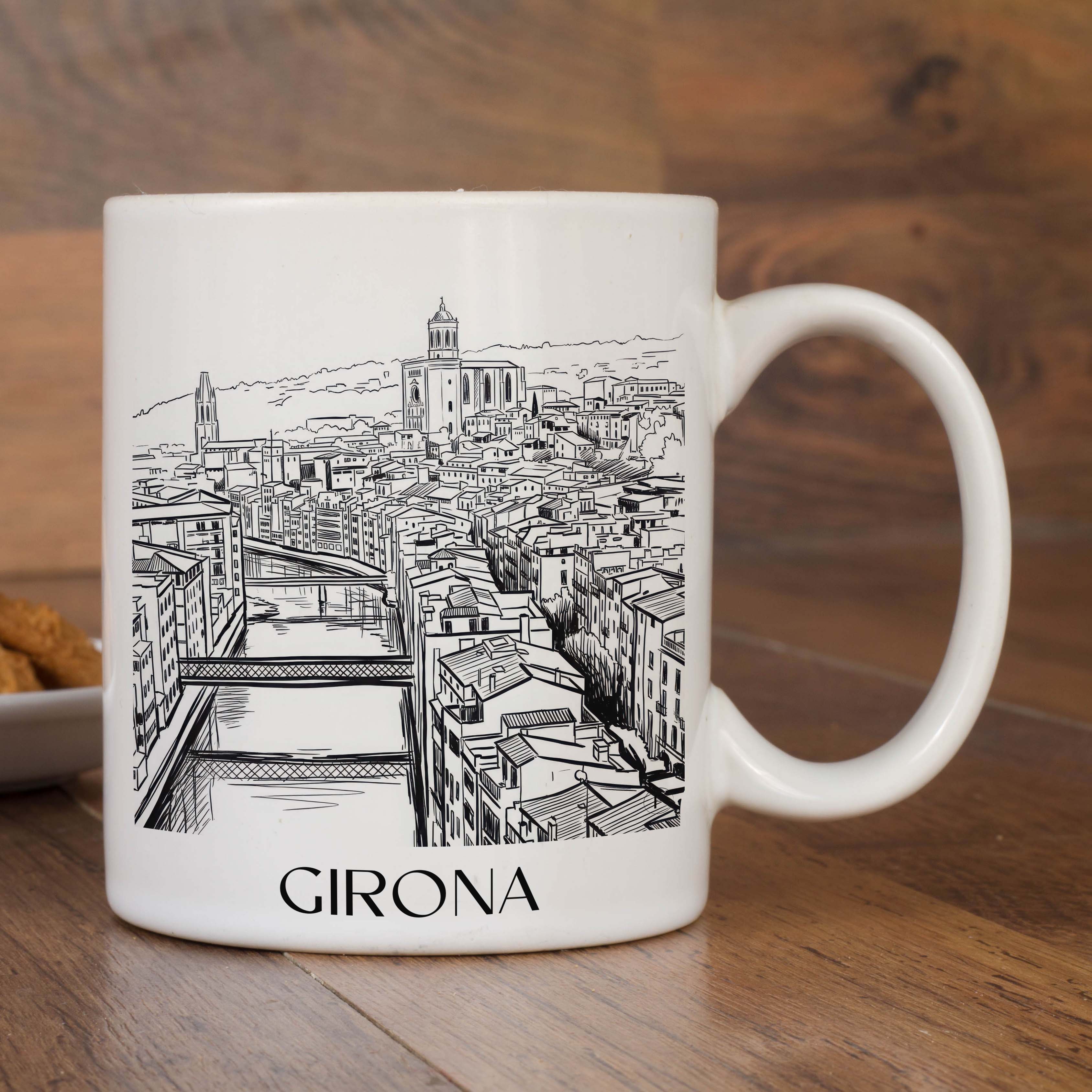 girona-spanien-spanien-und-spanien-kaffeebecher-skizze