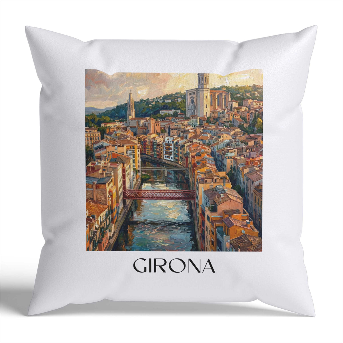 girona-spanien-spanien-kissenbezug-oil-painting-oelgemaelde