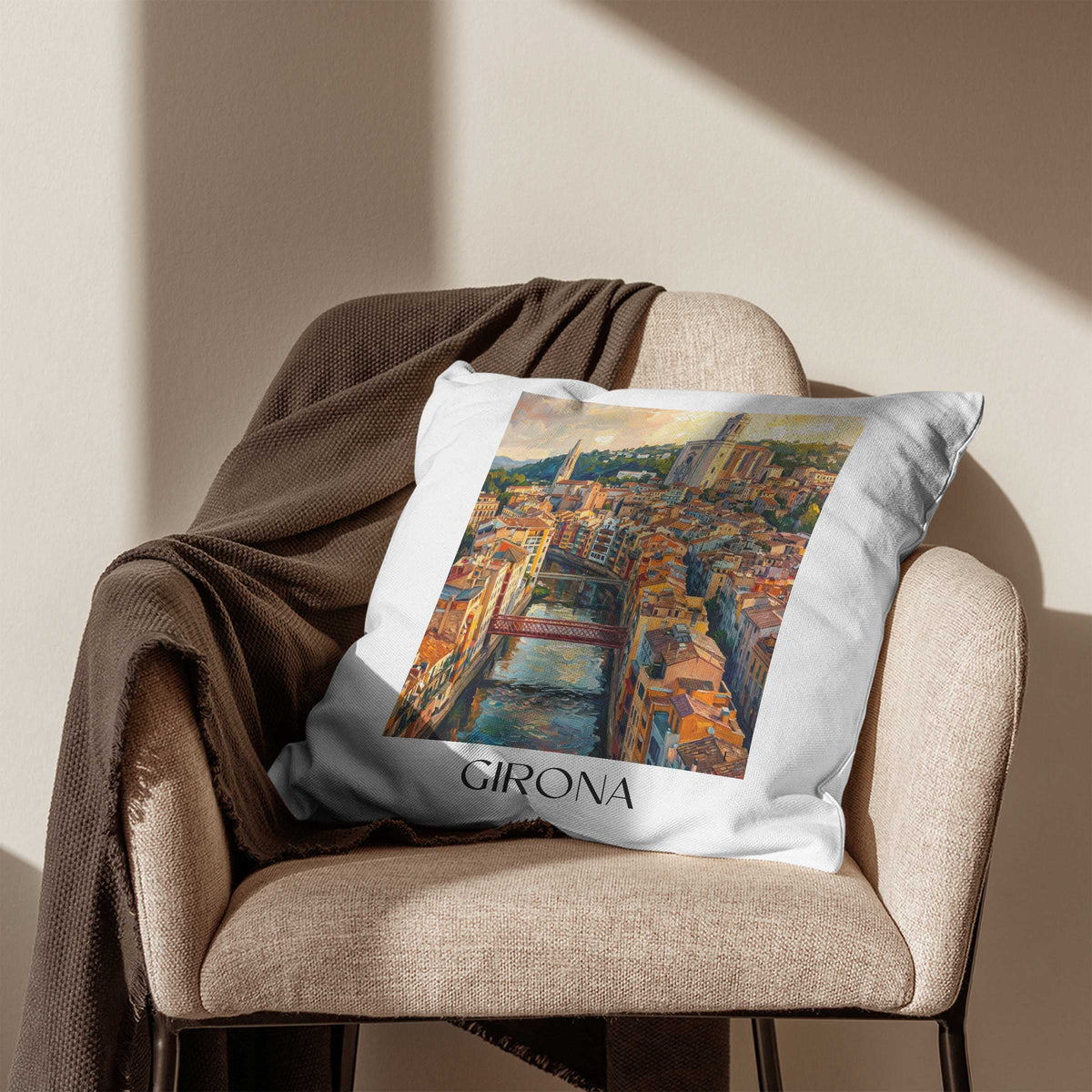 girona-spanien-spanien-kissenbezug-oil-painting-oelgemaelde