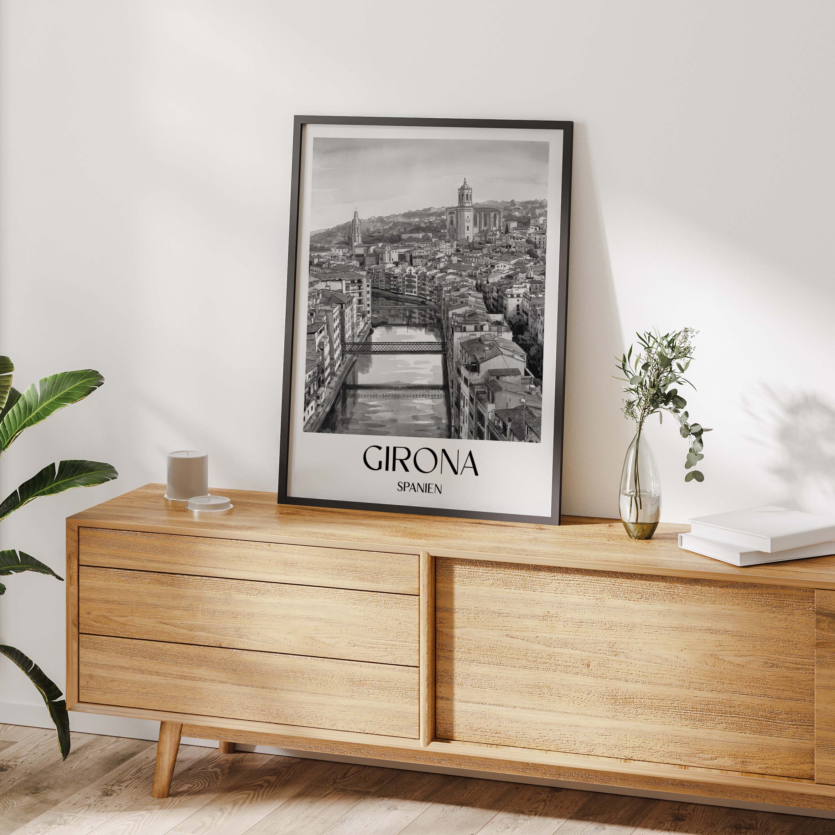 girona-spanien-spanien-und-spanien-poster-aquarell-schwarz-weiss
