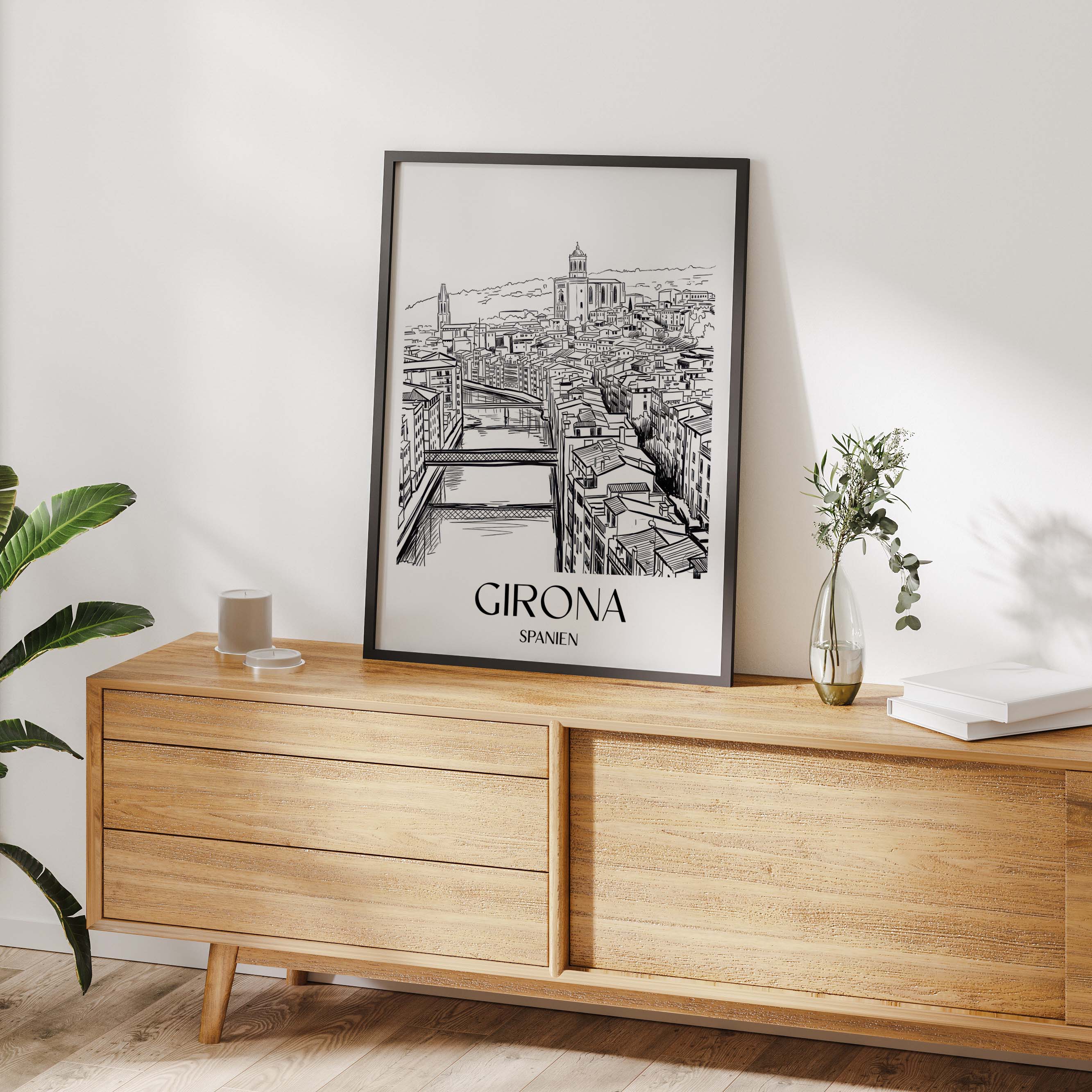 girona-spanien-spanien-und-spanien-poster-skizze