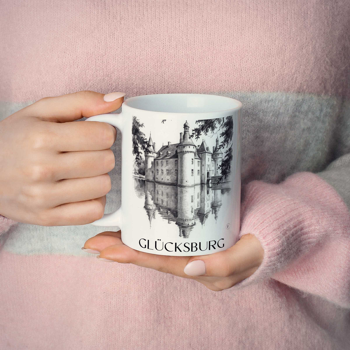 glücksburg-schleswig-deutschland-kaffeebecher-bleistift-zeichnung-drawing
