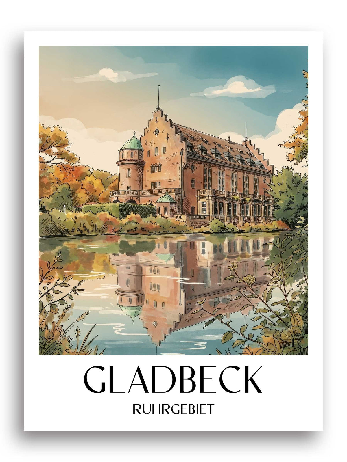 gladbeck-ruhrgebiet-deutschland-poster-aquarell