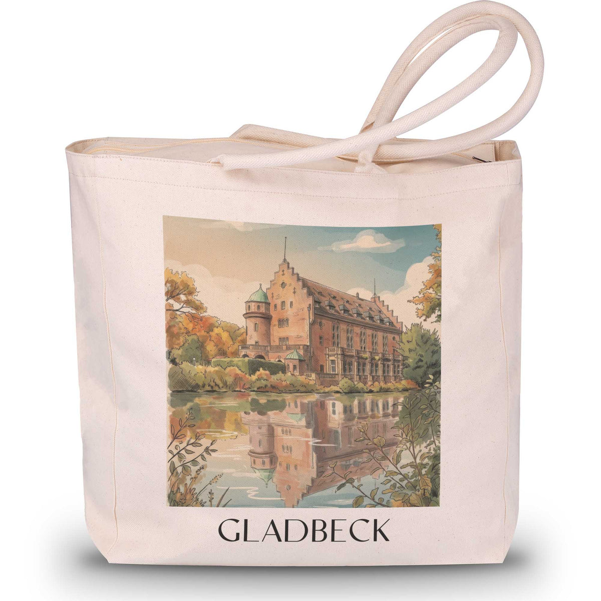gladbeck-ruhrgebiet-deutschland-einkaufstasche-aquarell