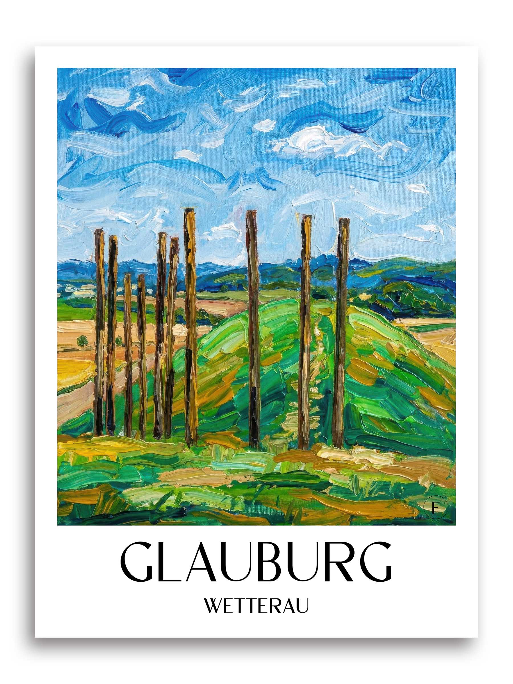 glauburg-wetterau-deutschland-poster-oil-painting-oelgemaelde