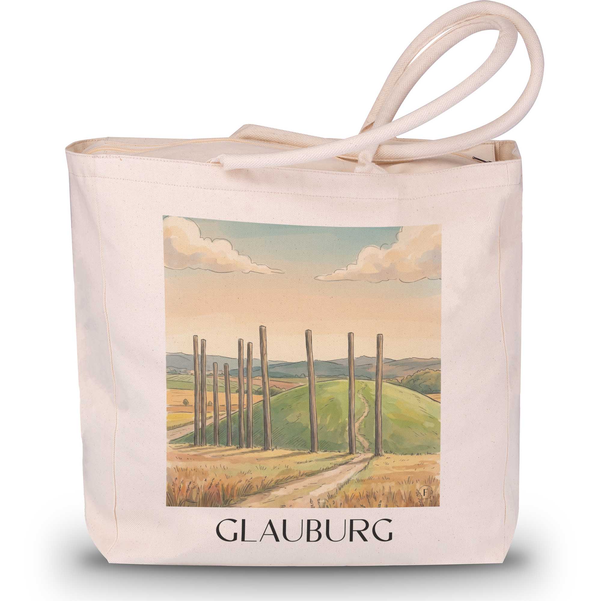glauburg-wetterau-deutschland-einkaufstasche-aquarell