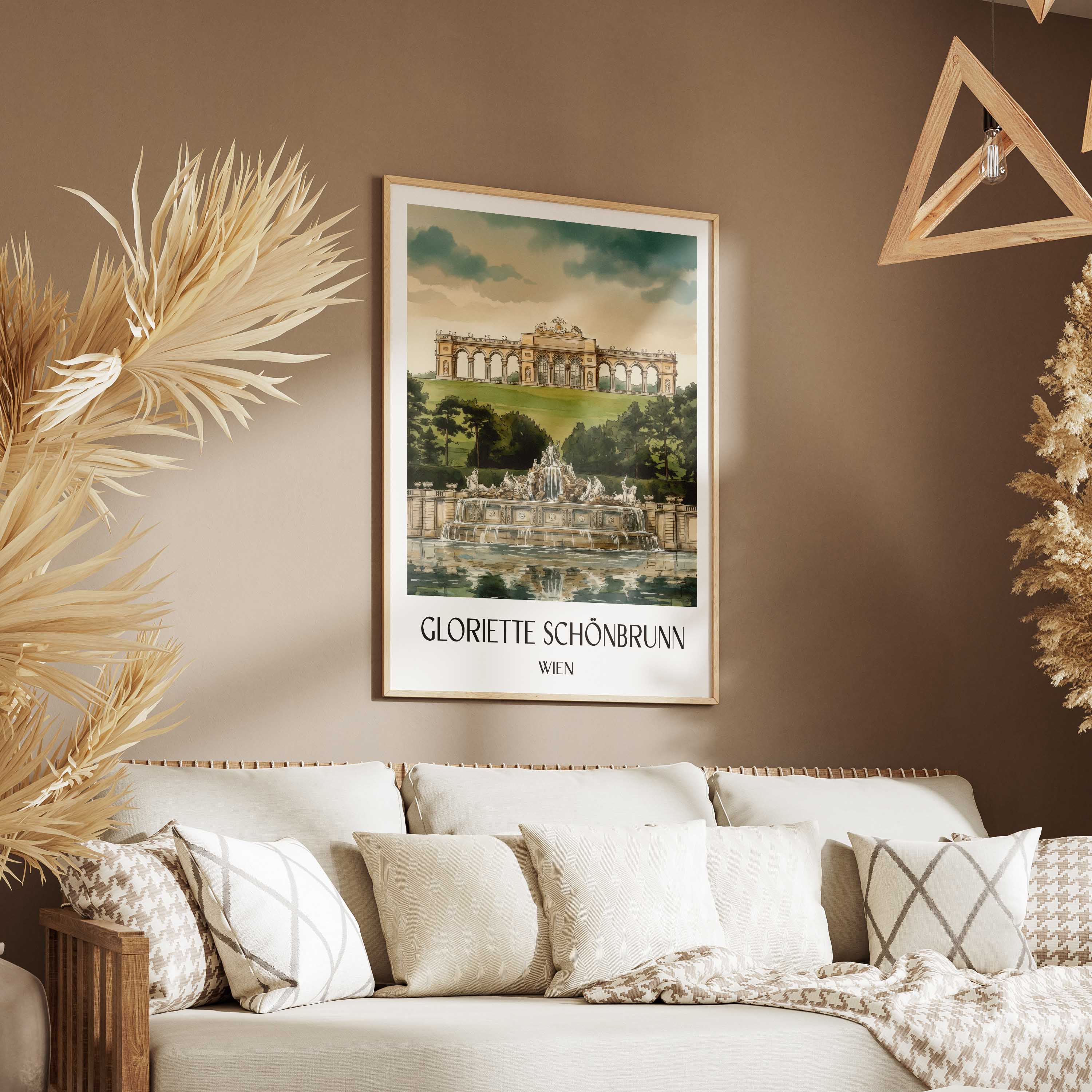 gloriette-schönbrunn-wien-österreich-poster-aquarell