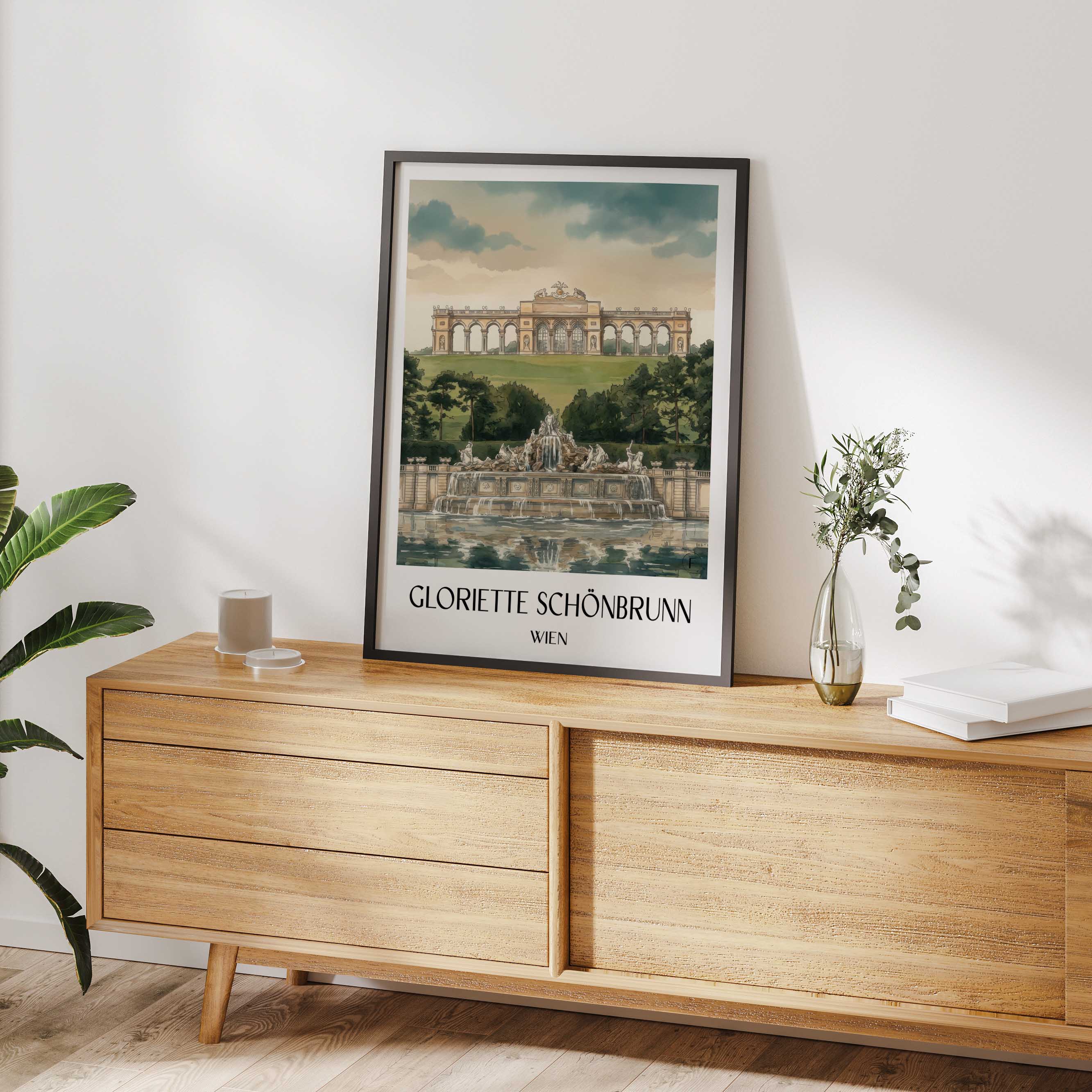 gloriette-schönbrunn-wien-österreich-poster-aquarell