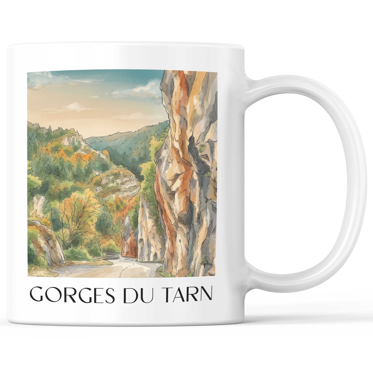 gorges-du-tarn-okzitanien-frankreich-kaffeebecher-aquarell