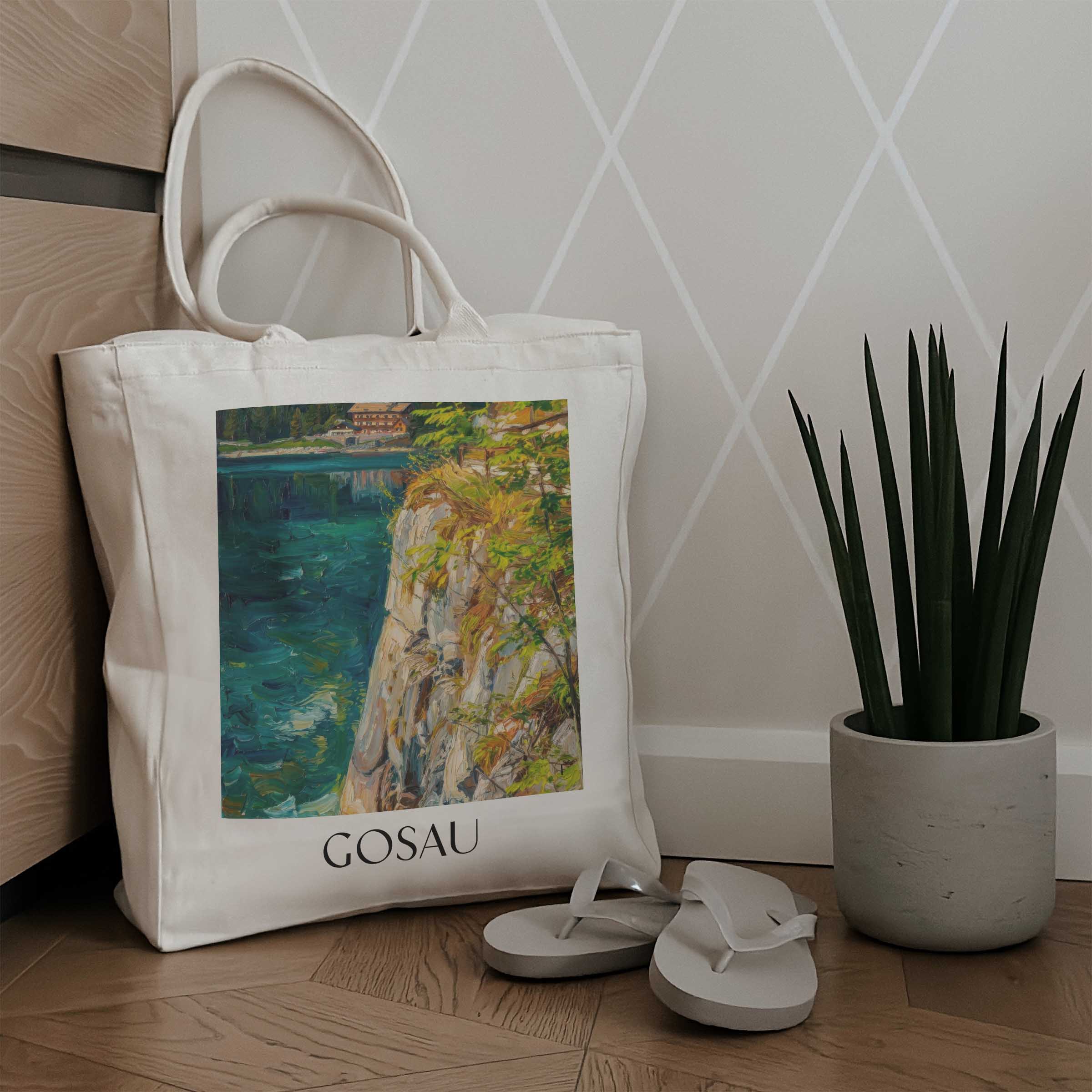 gosau--österreich-österreich-einkaufstasche-oil-painting-oelgemaelde
