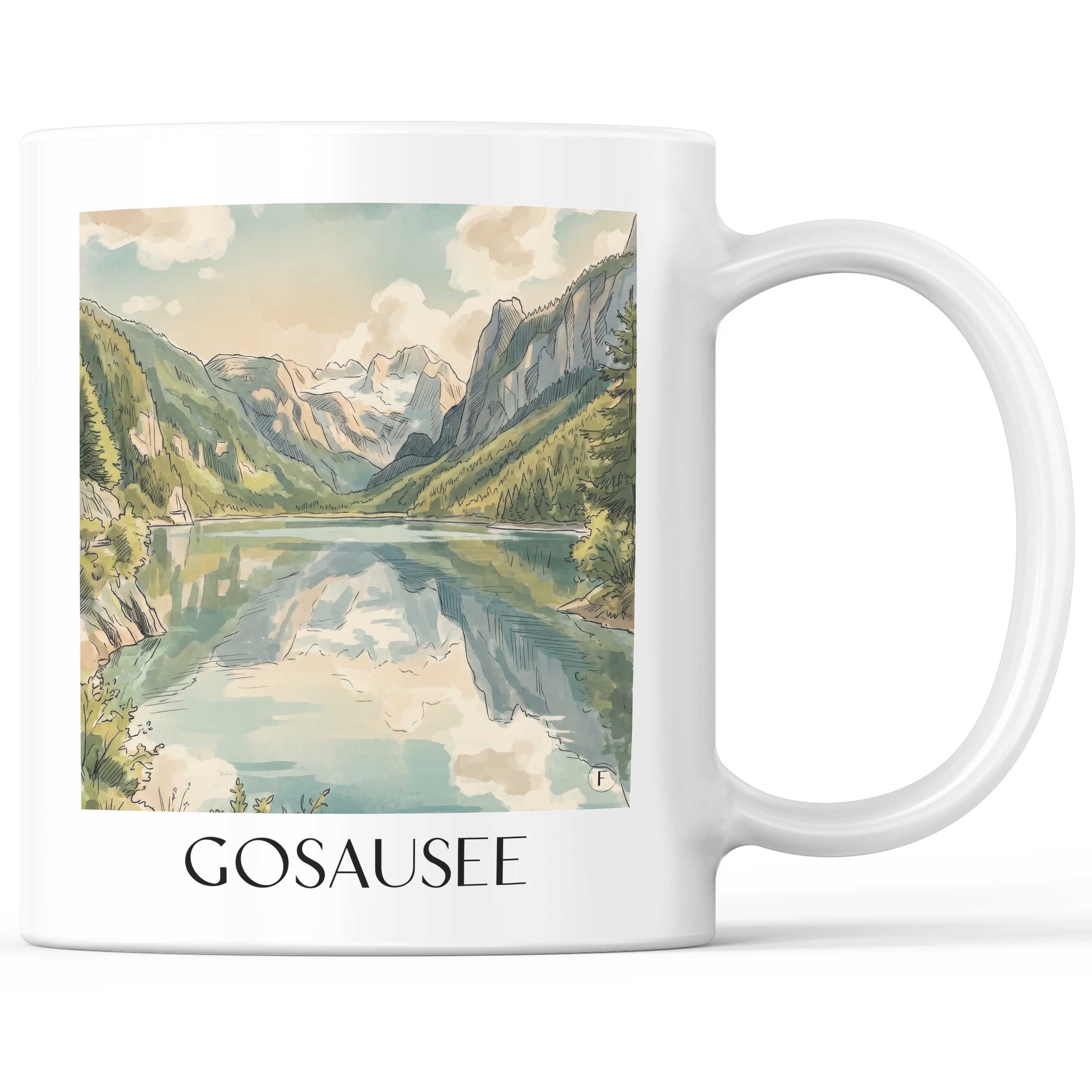gosausee-österreich-österreich-kaffeebecher-aquarell
