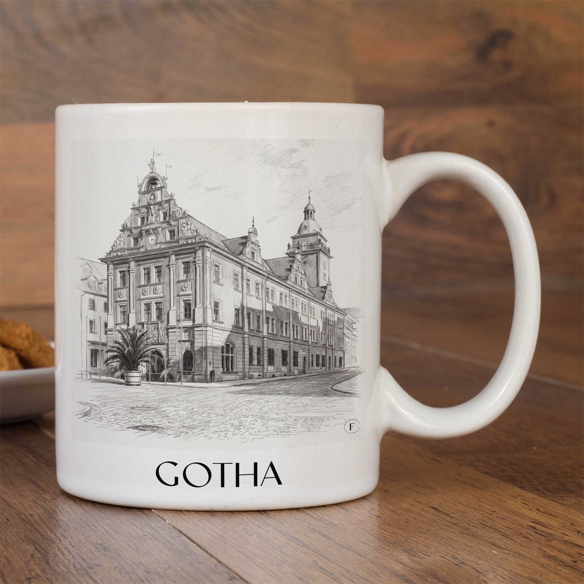 gotha-thüringen-deutschland-kaffeebecher-bleistift-zeichnung-drawing