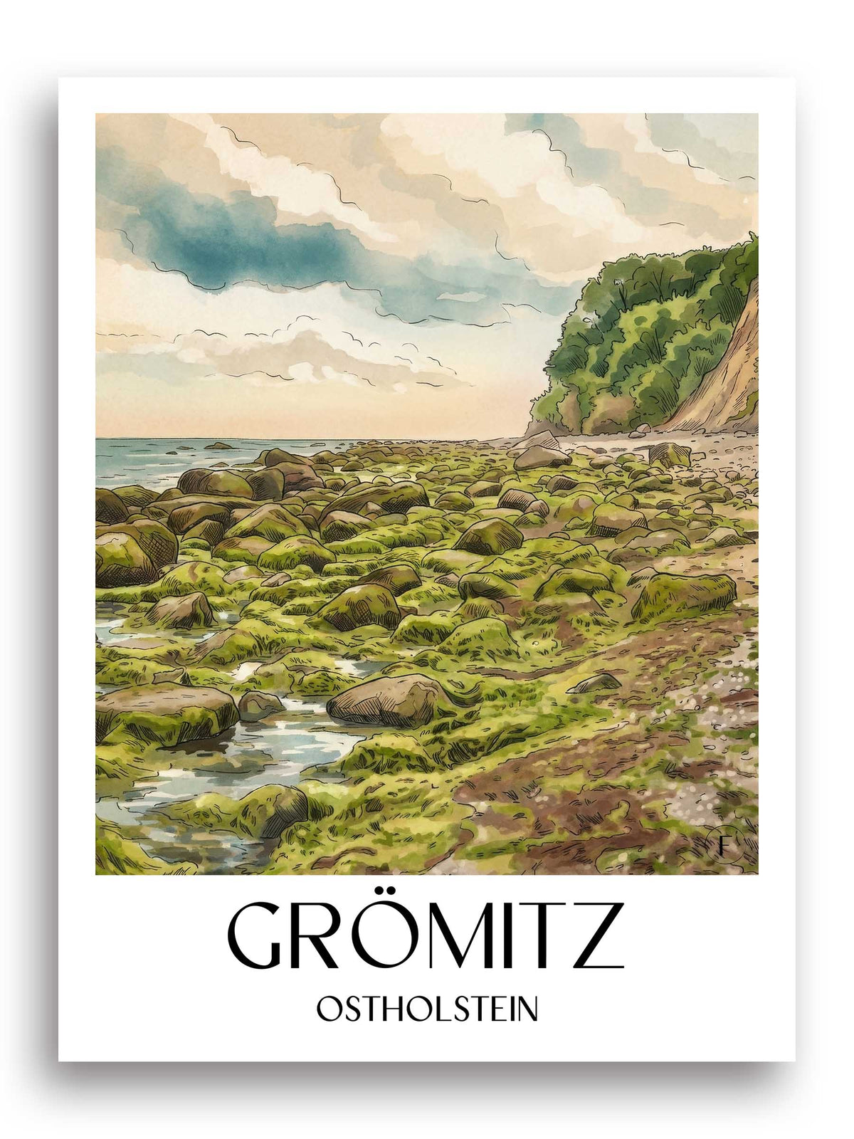 grömitz-ostholstein-deutschland-poster-aquarell
