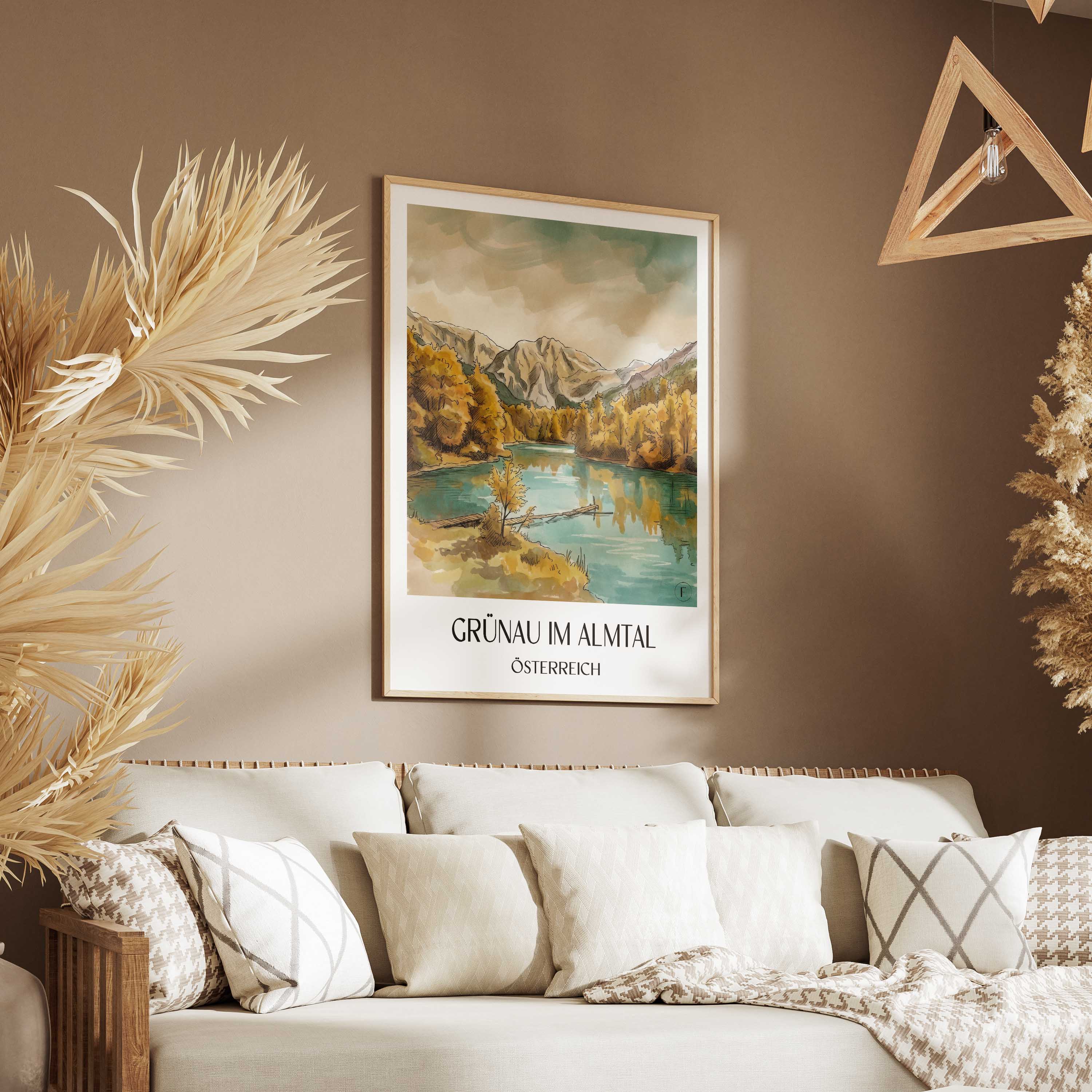 grünau-im-almtal-österreich-österreich-poster-aquarell