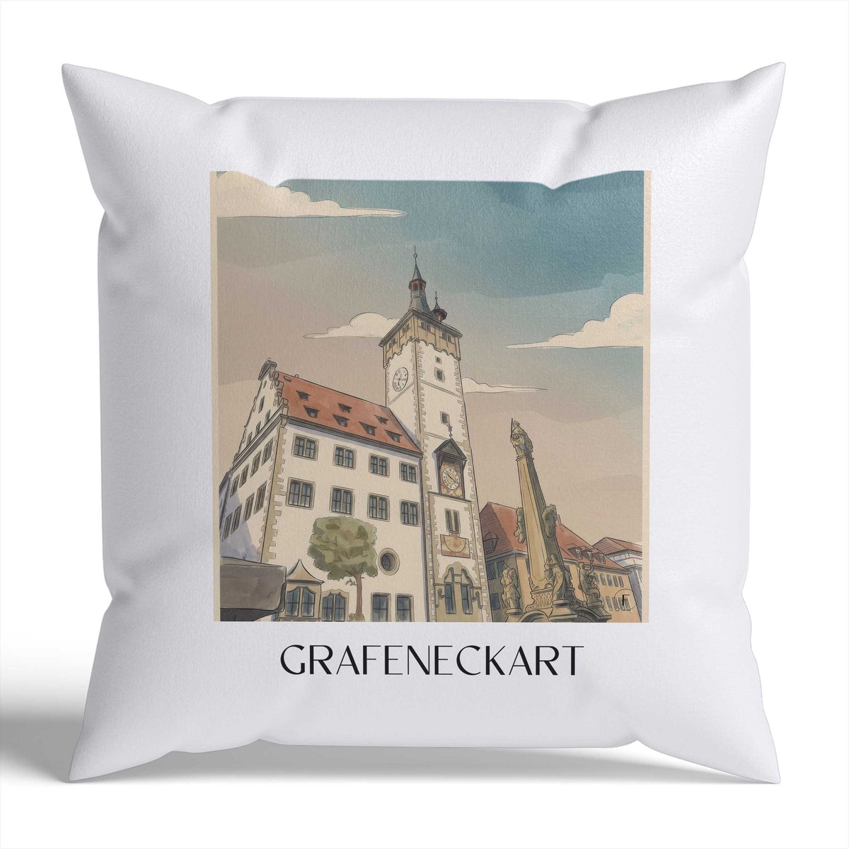 grafeneckart-würzburg-deutschland-kissenbezug-aquarell