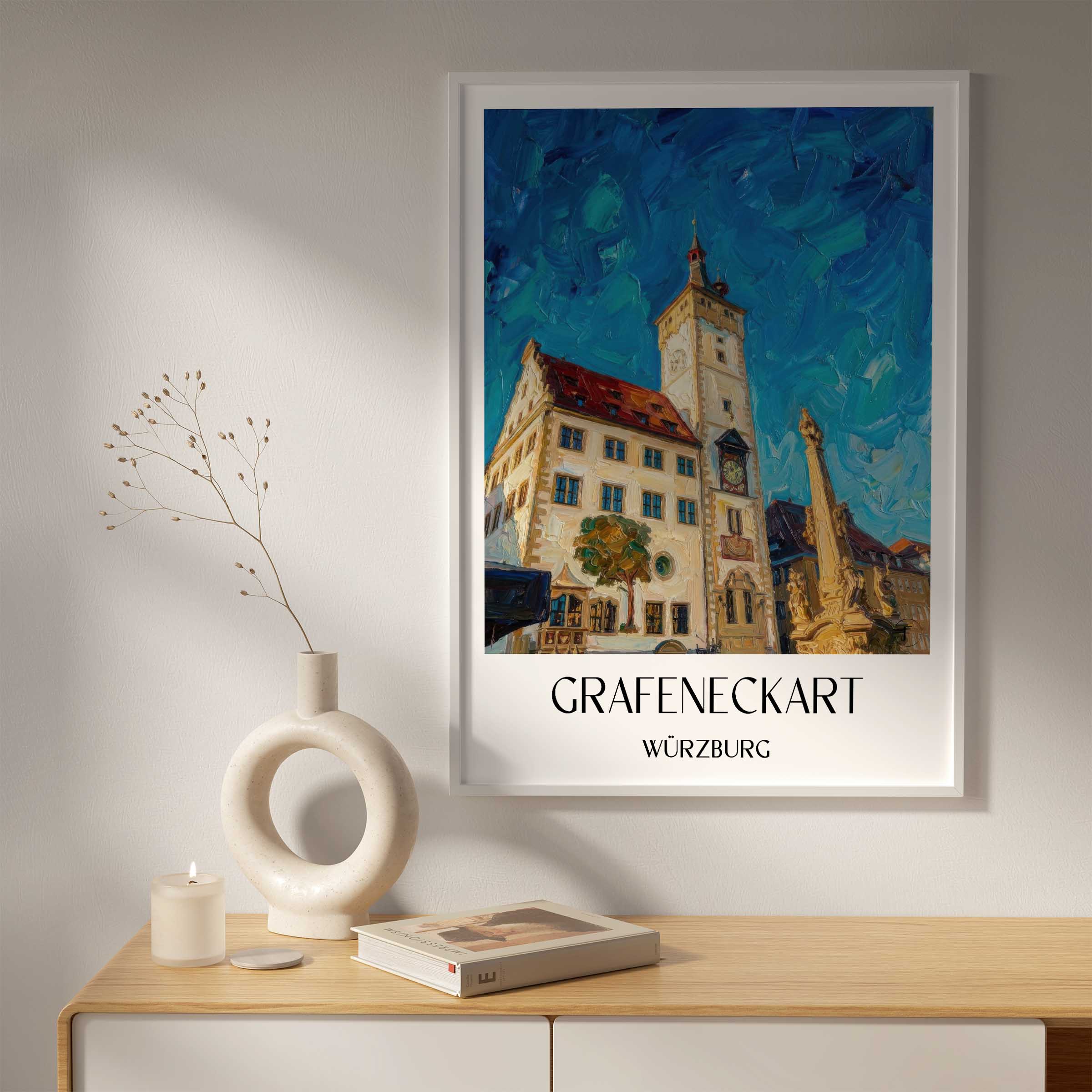 grafeneckart-würzburg-deutschland-poster-oil-painting-oelgemaelde