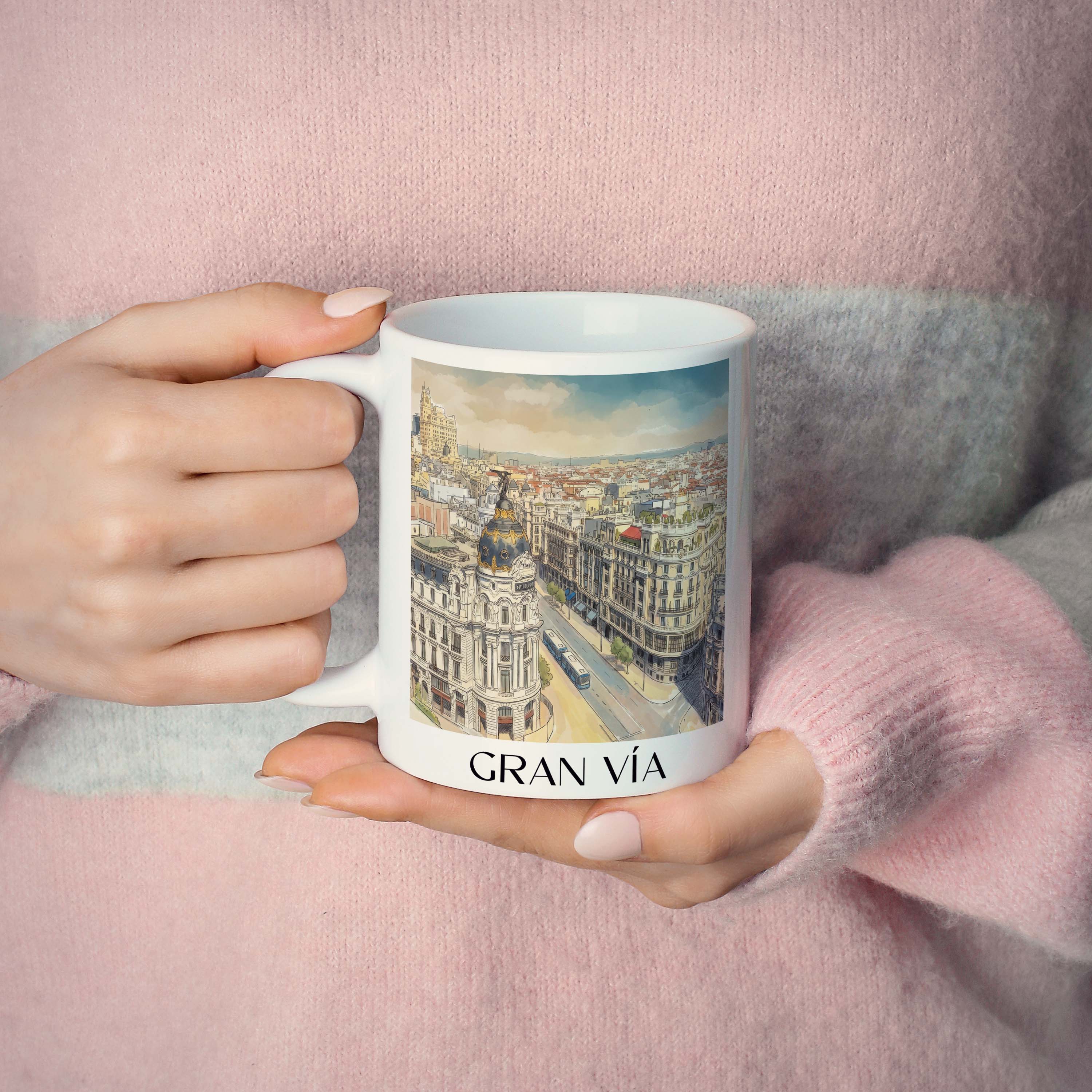 gran-vía--madrid-spanien-kaffeebecher-aquarell