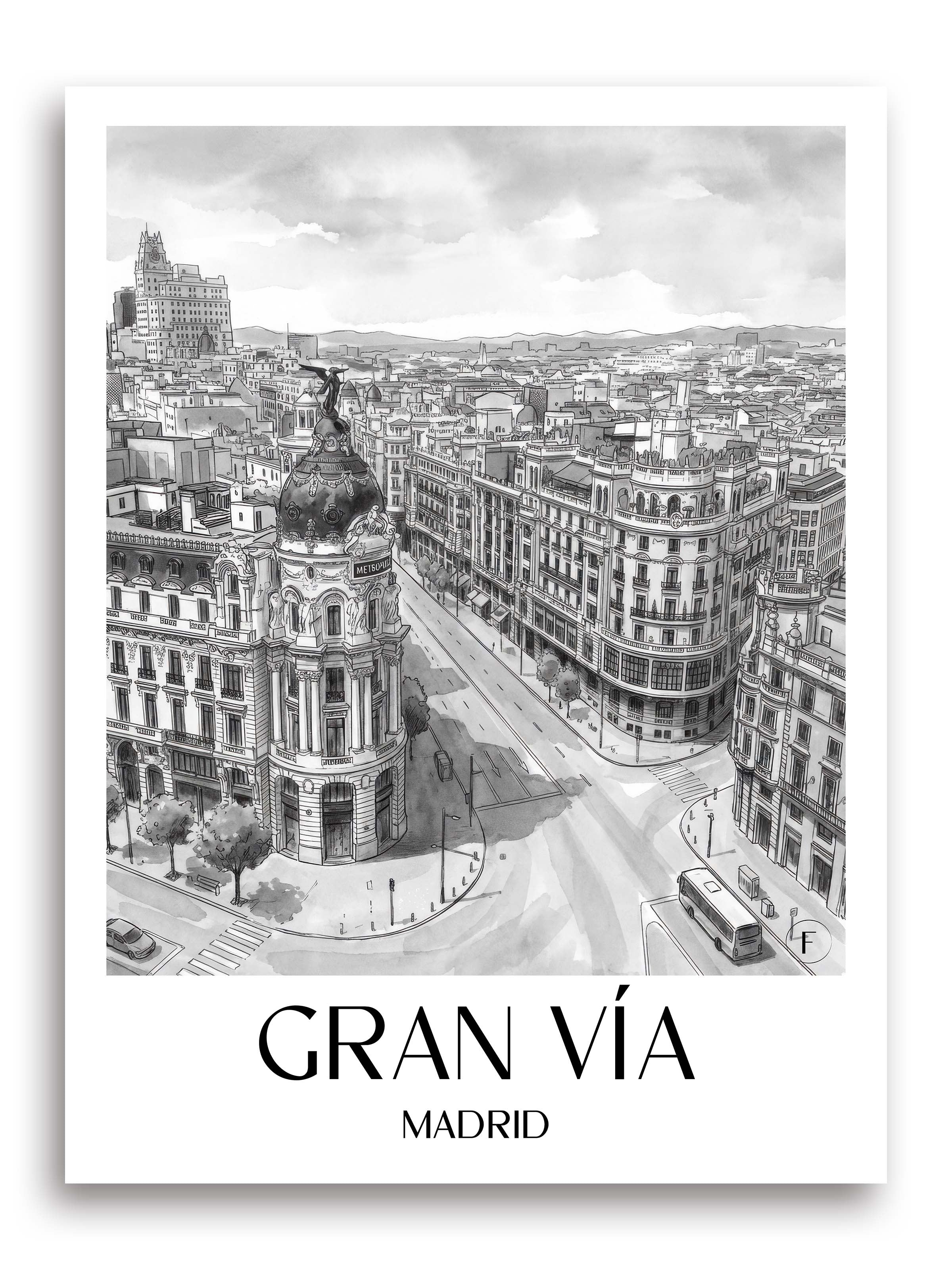 gran-vía--madrid-spanien-poster-aquarell-schwarz-weiss