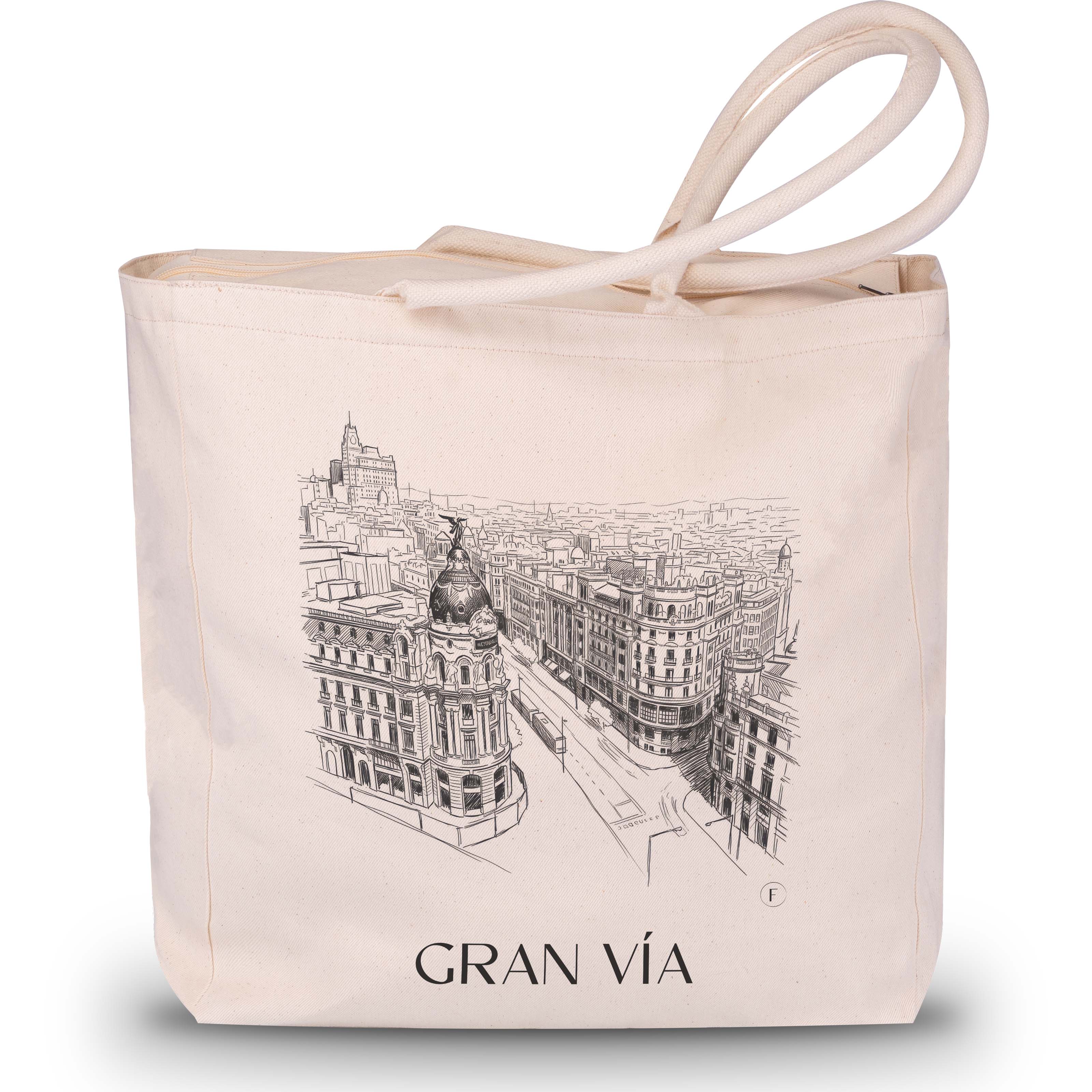 gran-vía--madrid-spanien-einkaufstasche-skizze