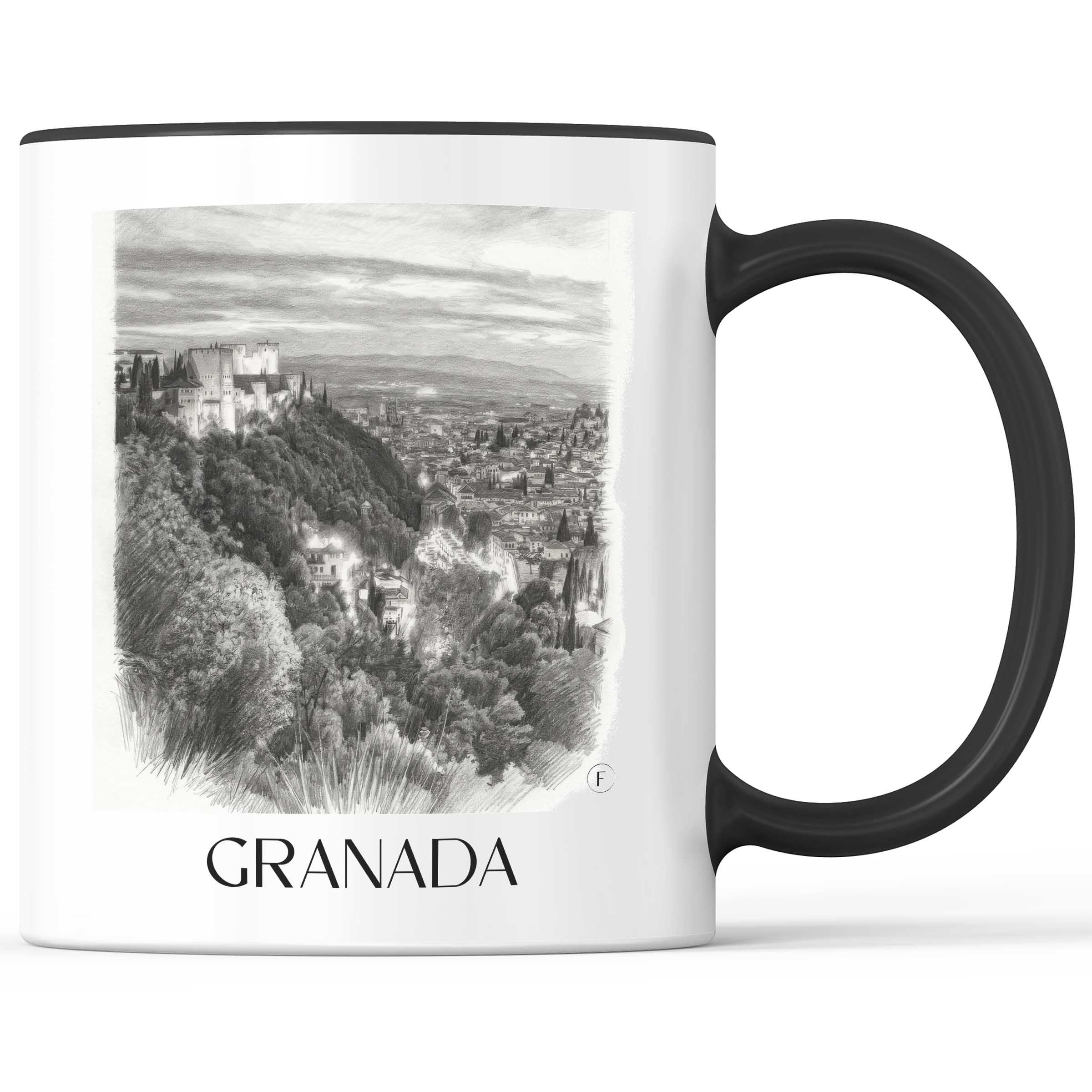 granada-spanien-spanien-kaffeebecher-bleistift-zeichnung-drawing