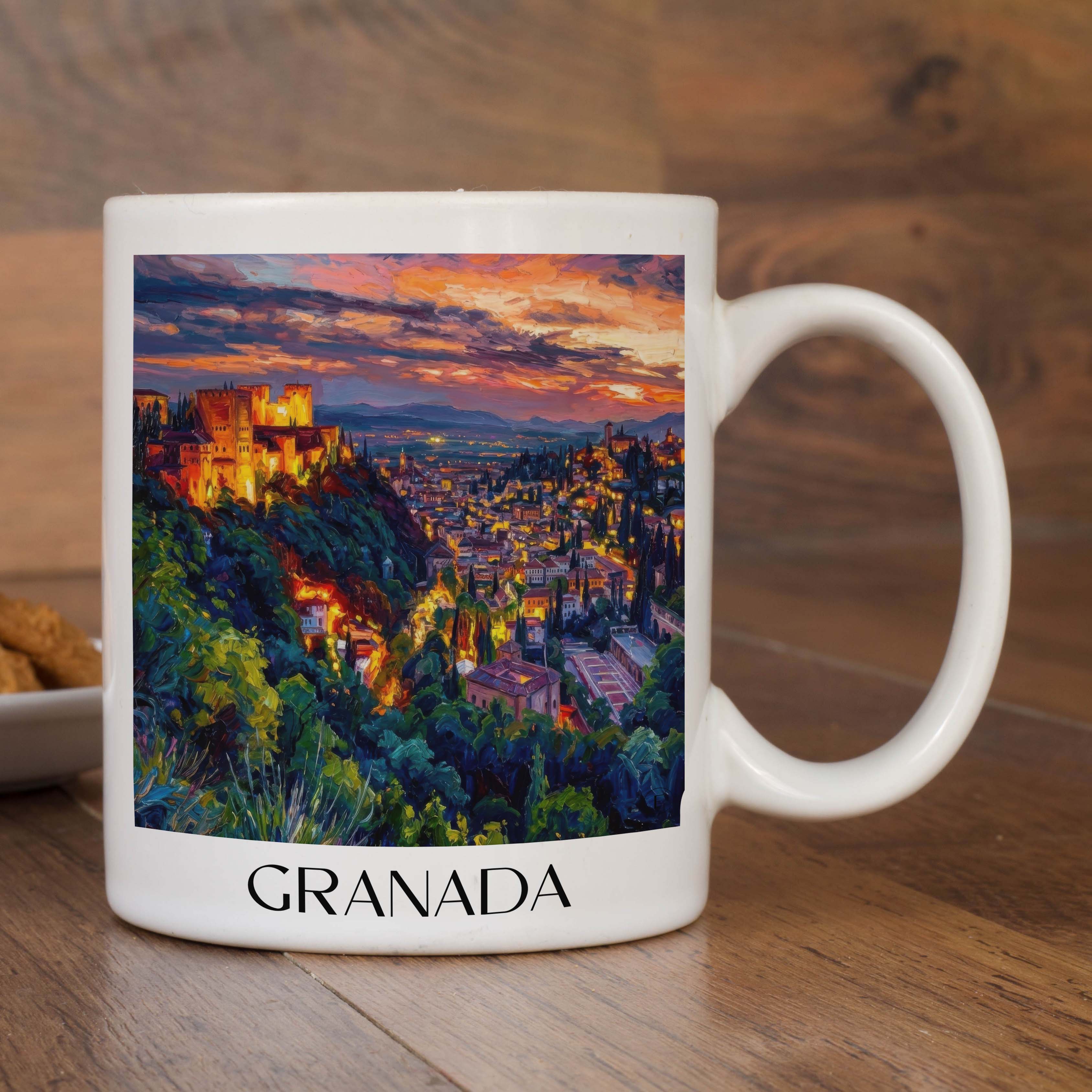 granada-spanien-spanien-kaffeebecher-oil-painting-oelgemaelde