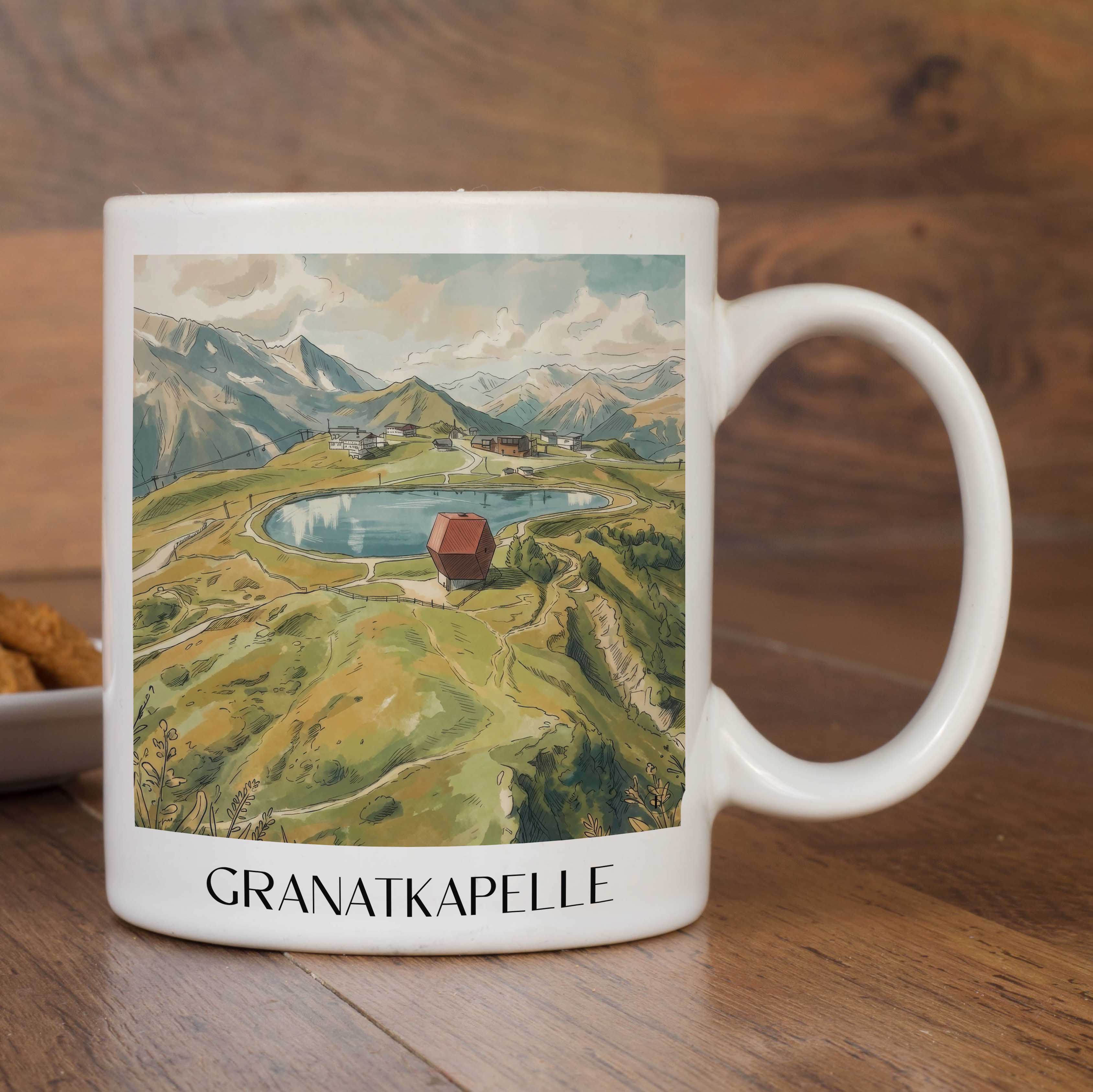 granatkapelle-penkenjoch-österreich-kaffeebecher-aquarell