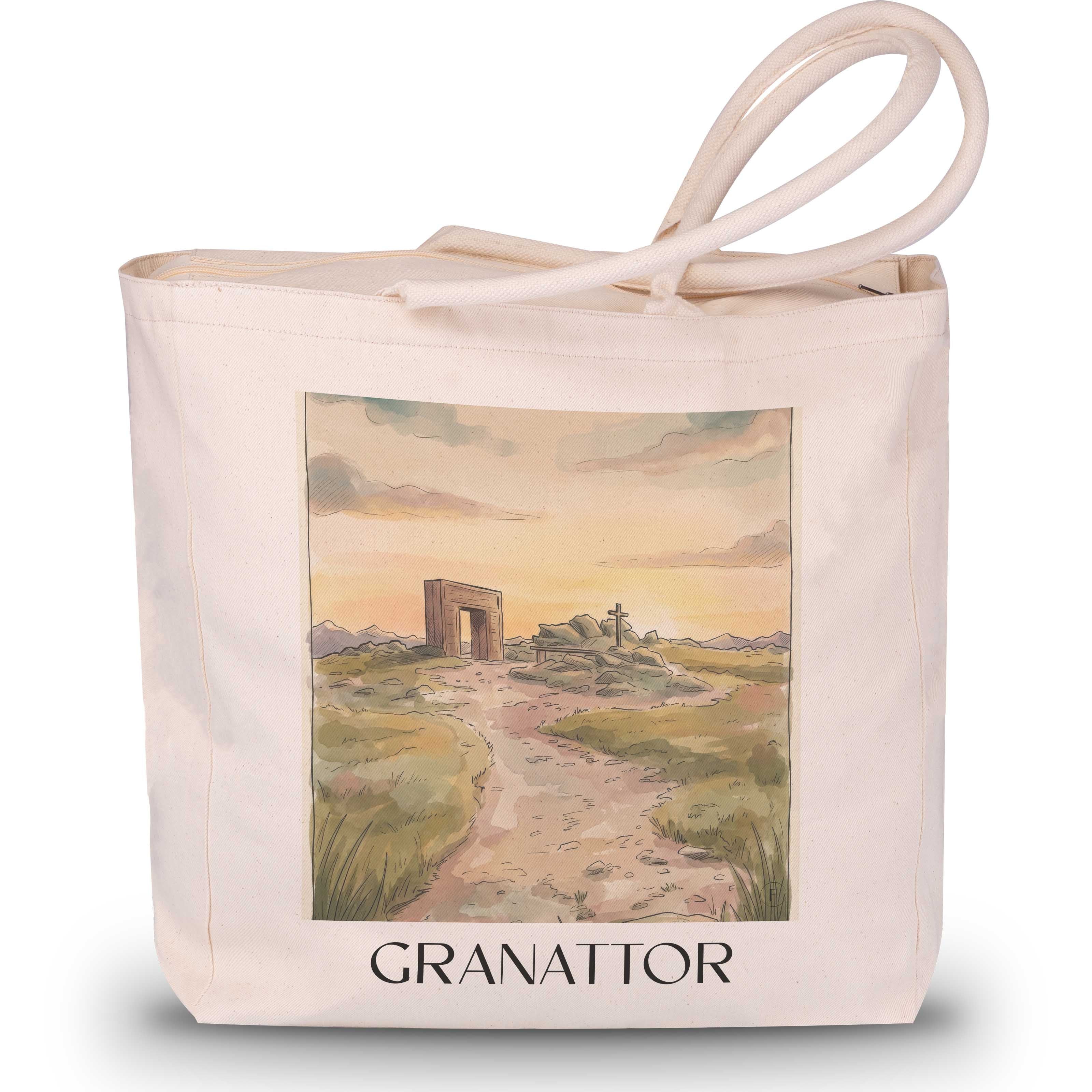 Granattor Shopping Tasche - Kärnten - Österreich Tote Bag - Einkaufstasche im Aquarell Stil - favplace