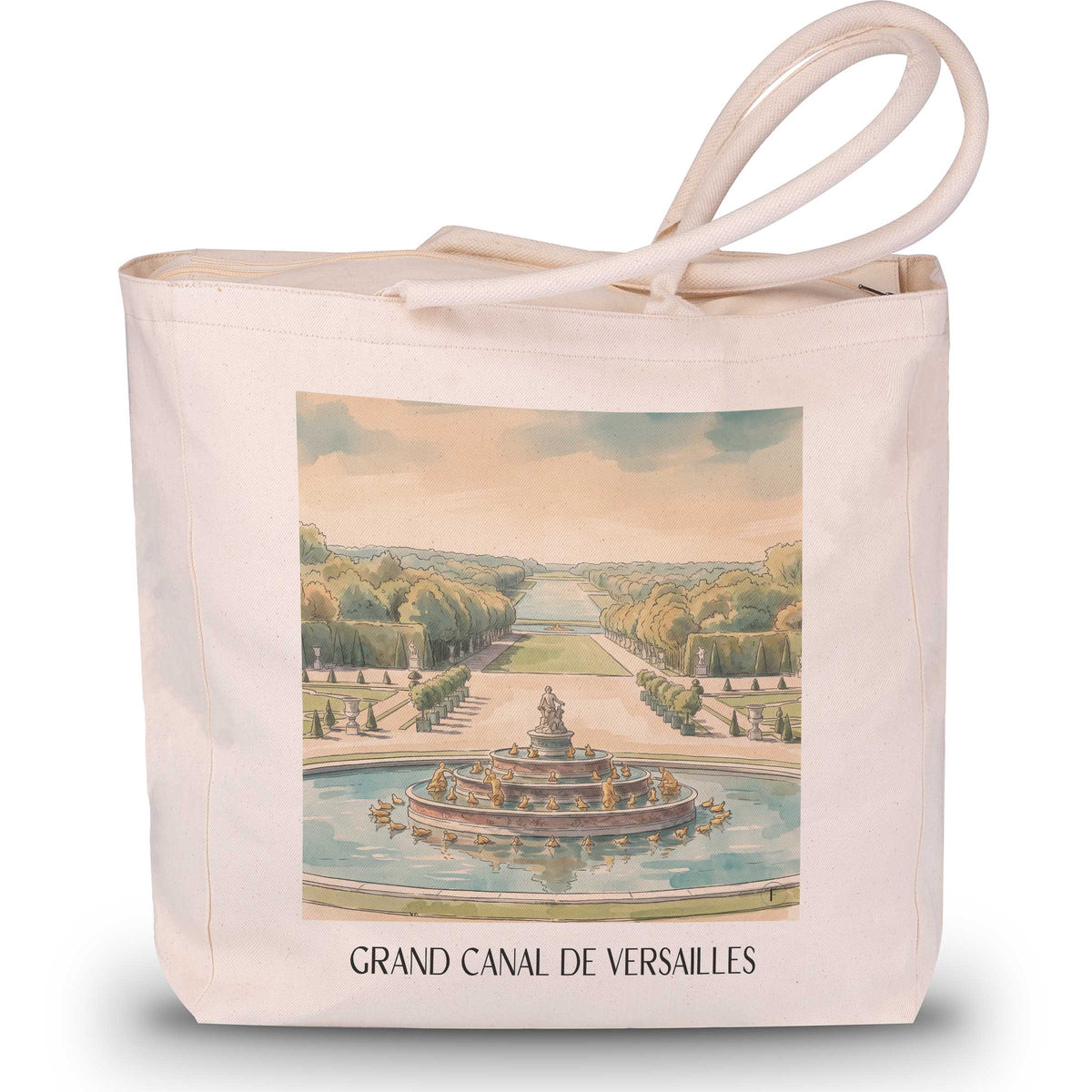 grand-canal-versailles-frankreich-einkaufstasche-aquarell