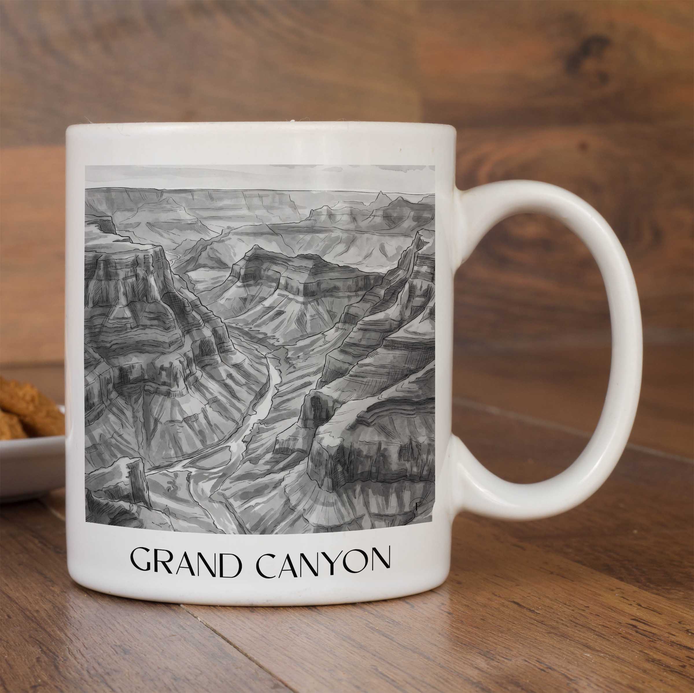 grand-canyon-usa-kaffeebecher-aquarell-schwarz-weiss