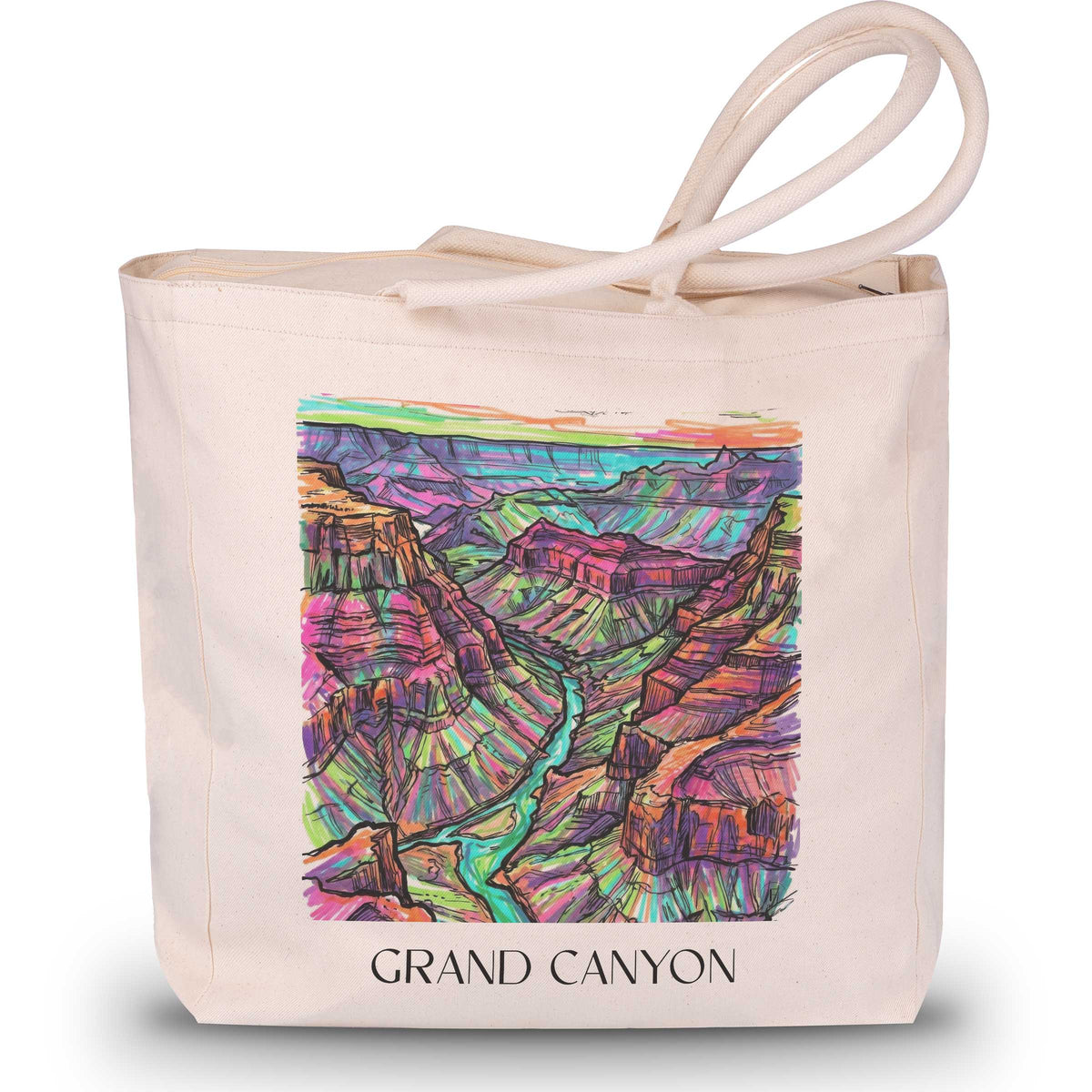 Grand Canyon - USA Tote Bag - Einkaufstasche im Tag Graffiti Stil - favplace