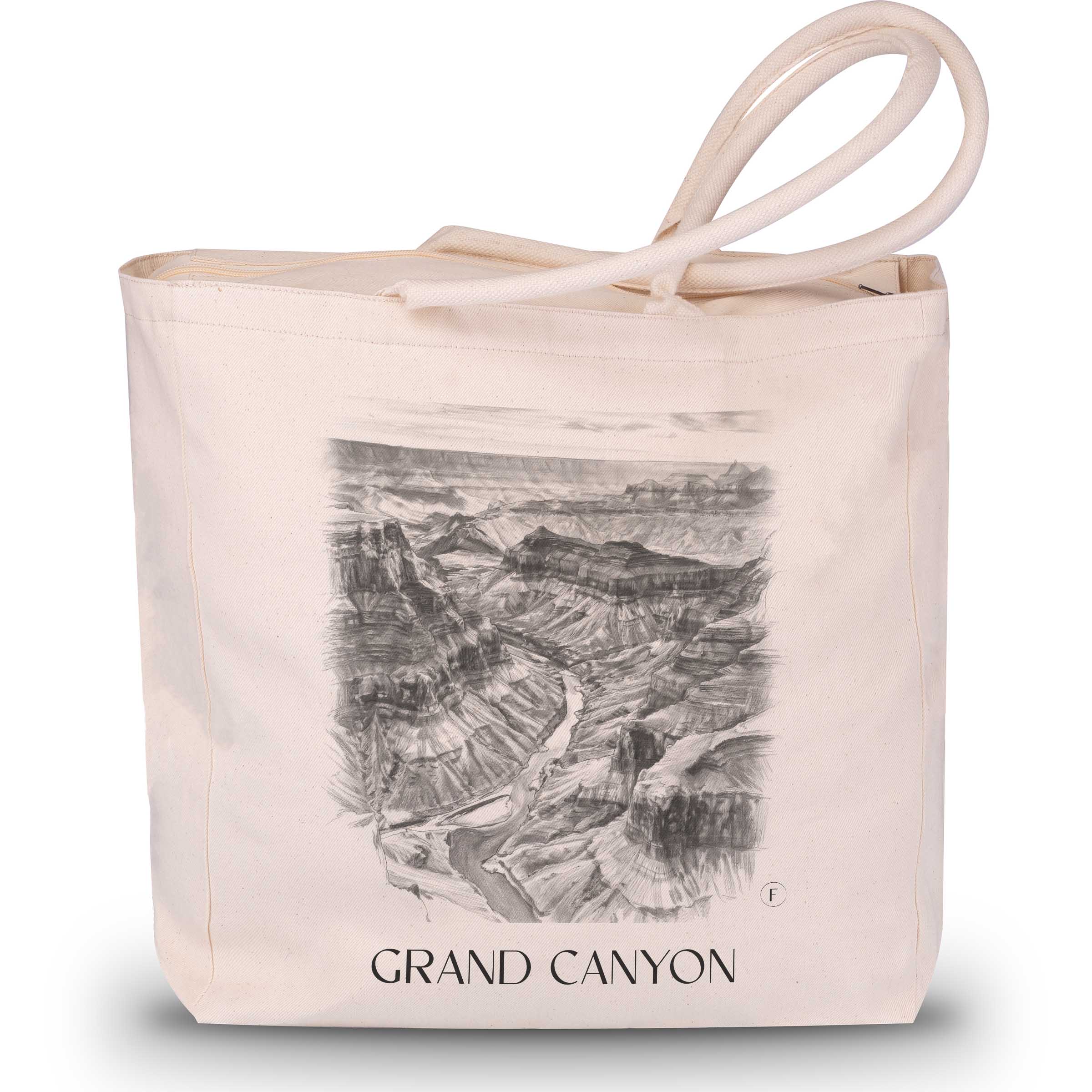 Grand Canyon - USA Tote Bag - Drawing Style Shopping Bag
