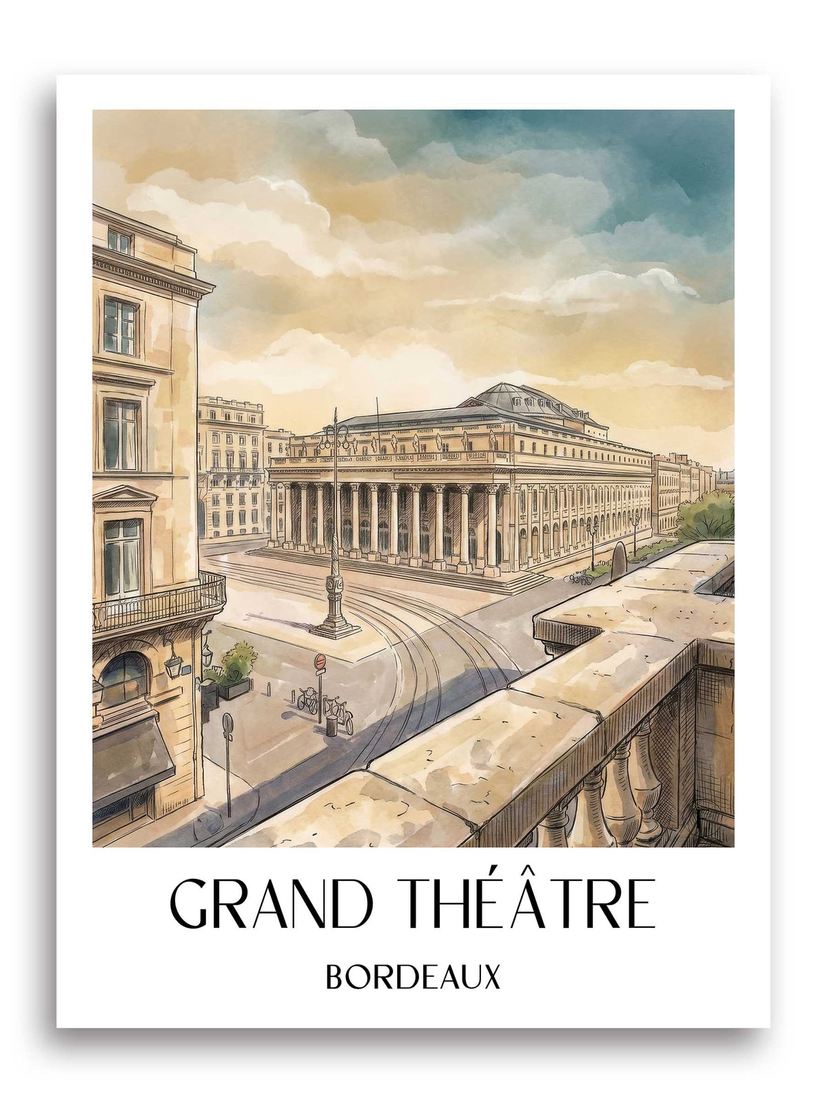 grand-théâtre-bordeaux-frankreich-poster-aquarell