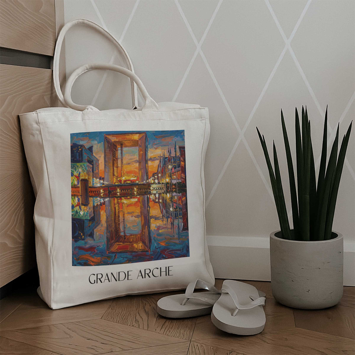 grande-arche-la-défense-frankreich-einkaufstasche-oil-painting-oelgemaelde