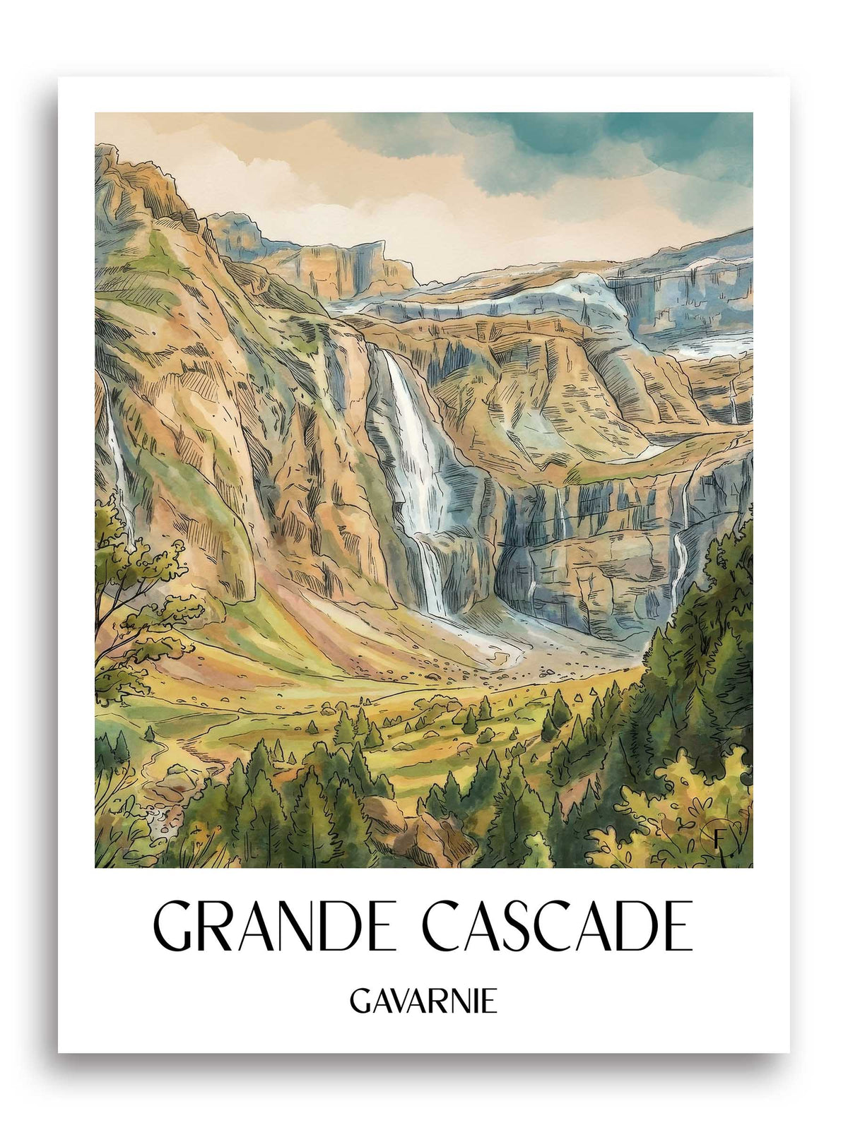 grande-cascade-gavarnie-frankreich-poster-aquarell