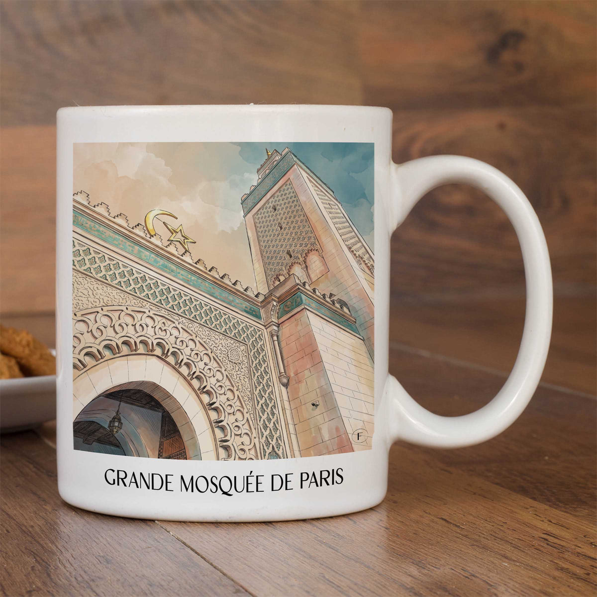 grande-mosquée-de-paris-paris-frankreich-kaffeebecher-aquarell